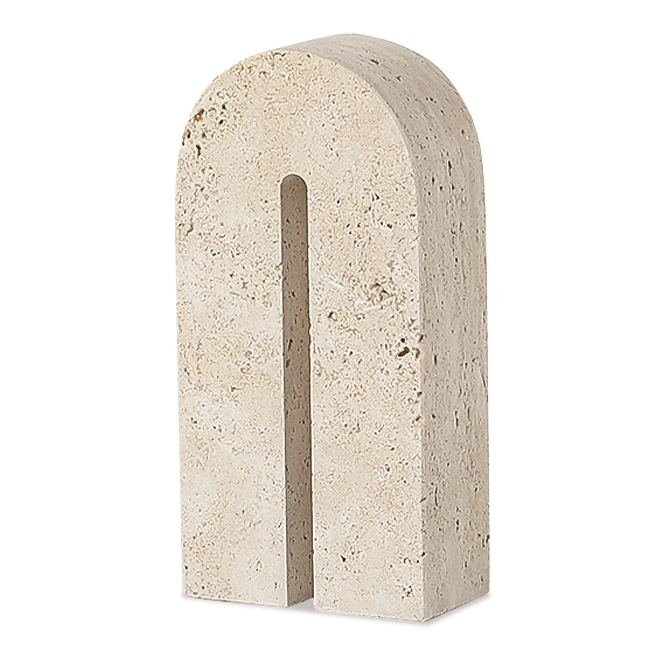Dolmi Beige Travertine Sculpture Large