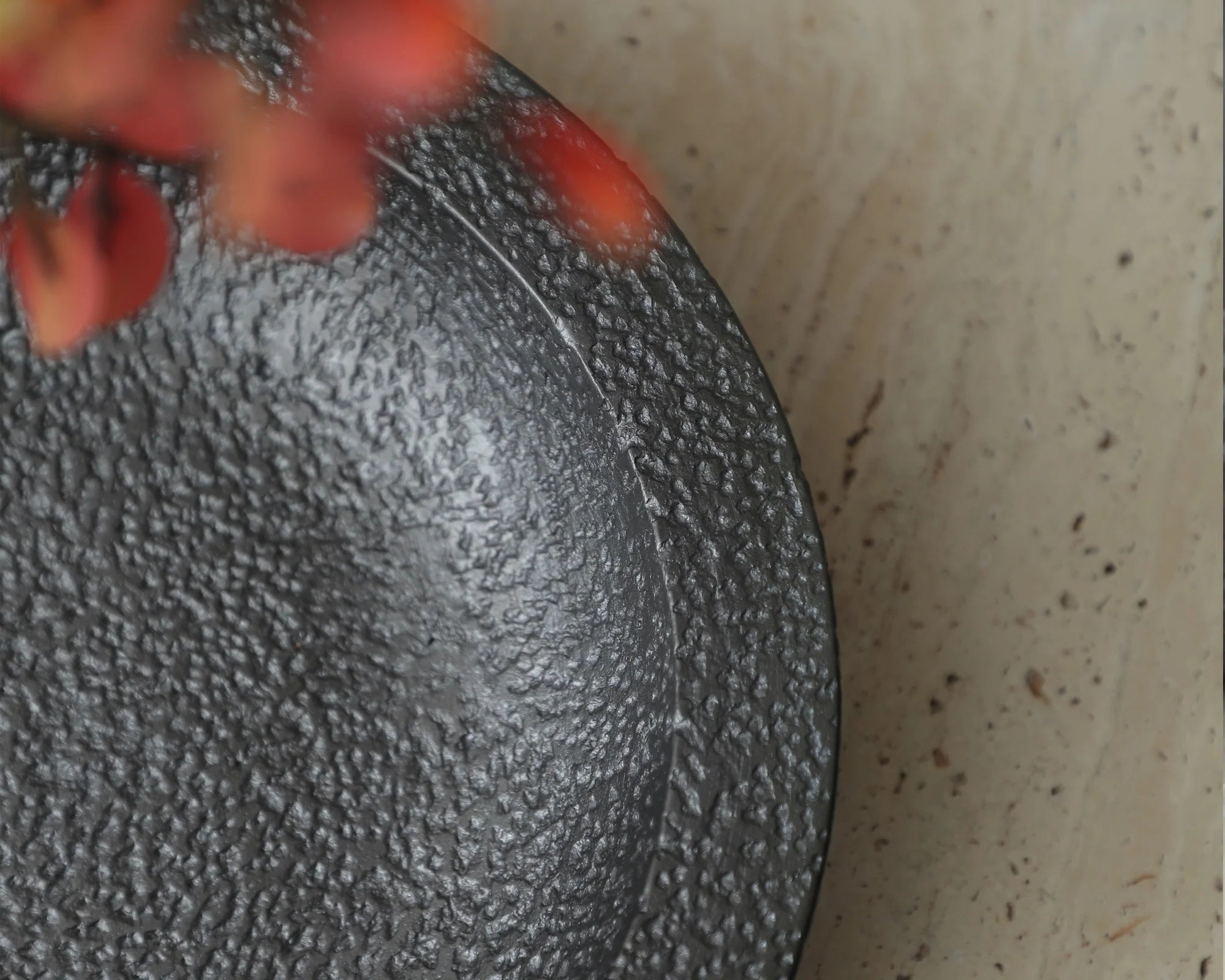 Siro Black Cement Decorative Plate