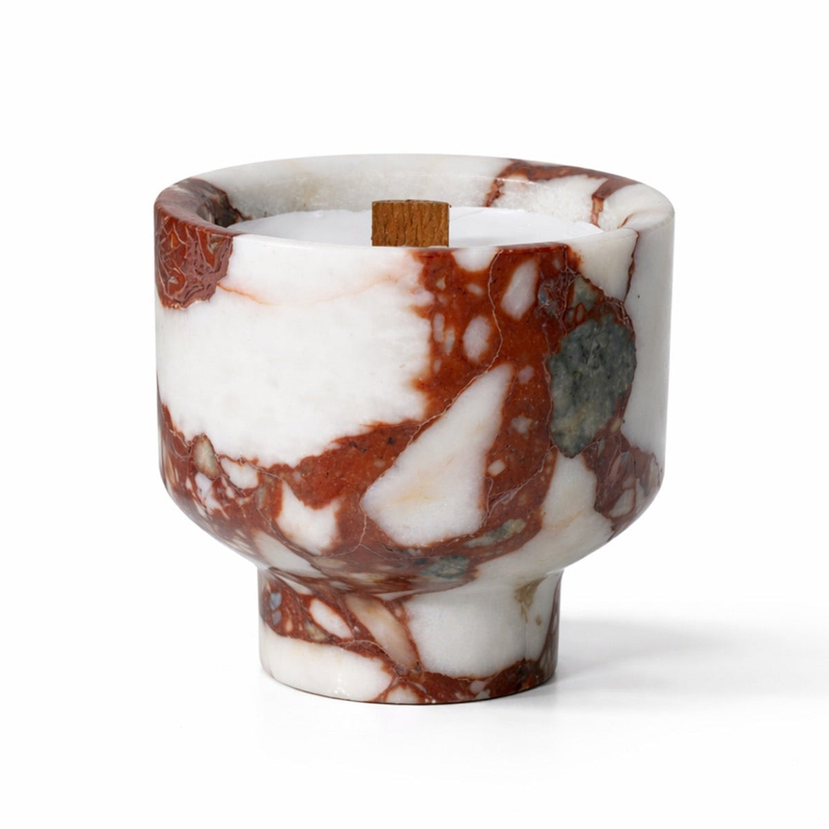 Rubea Candle Rufouse Marble Candle Holder