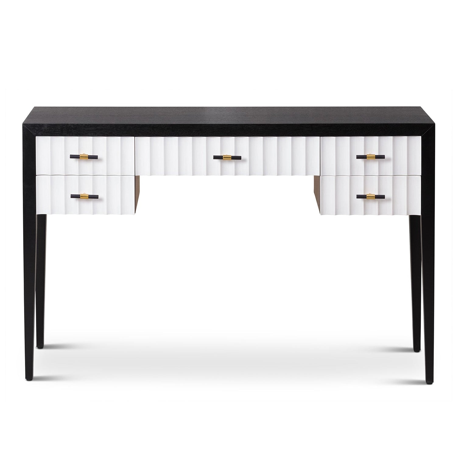 Malibu Black Wood Console Table