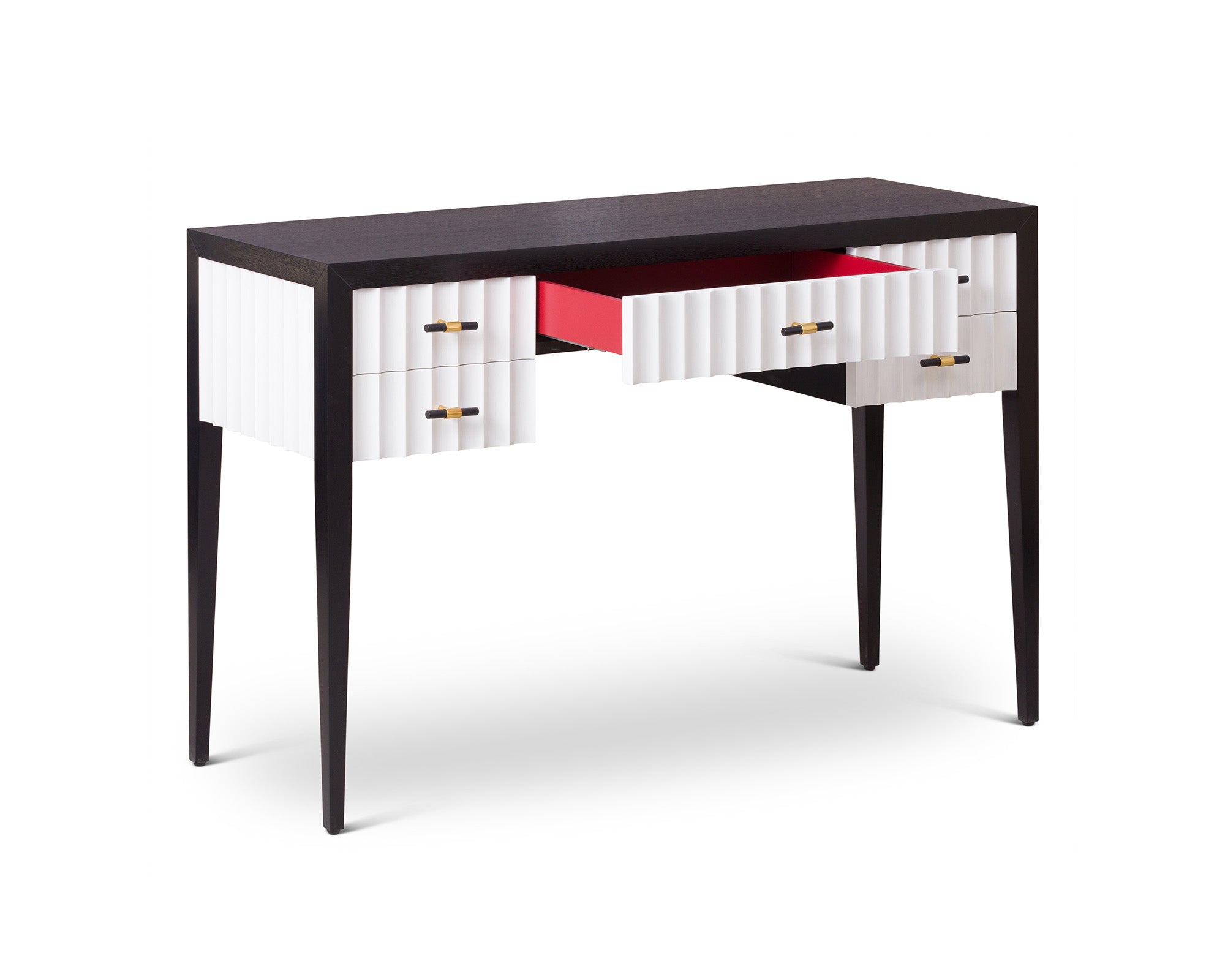 Malibu Console Table - Black Wood