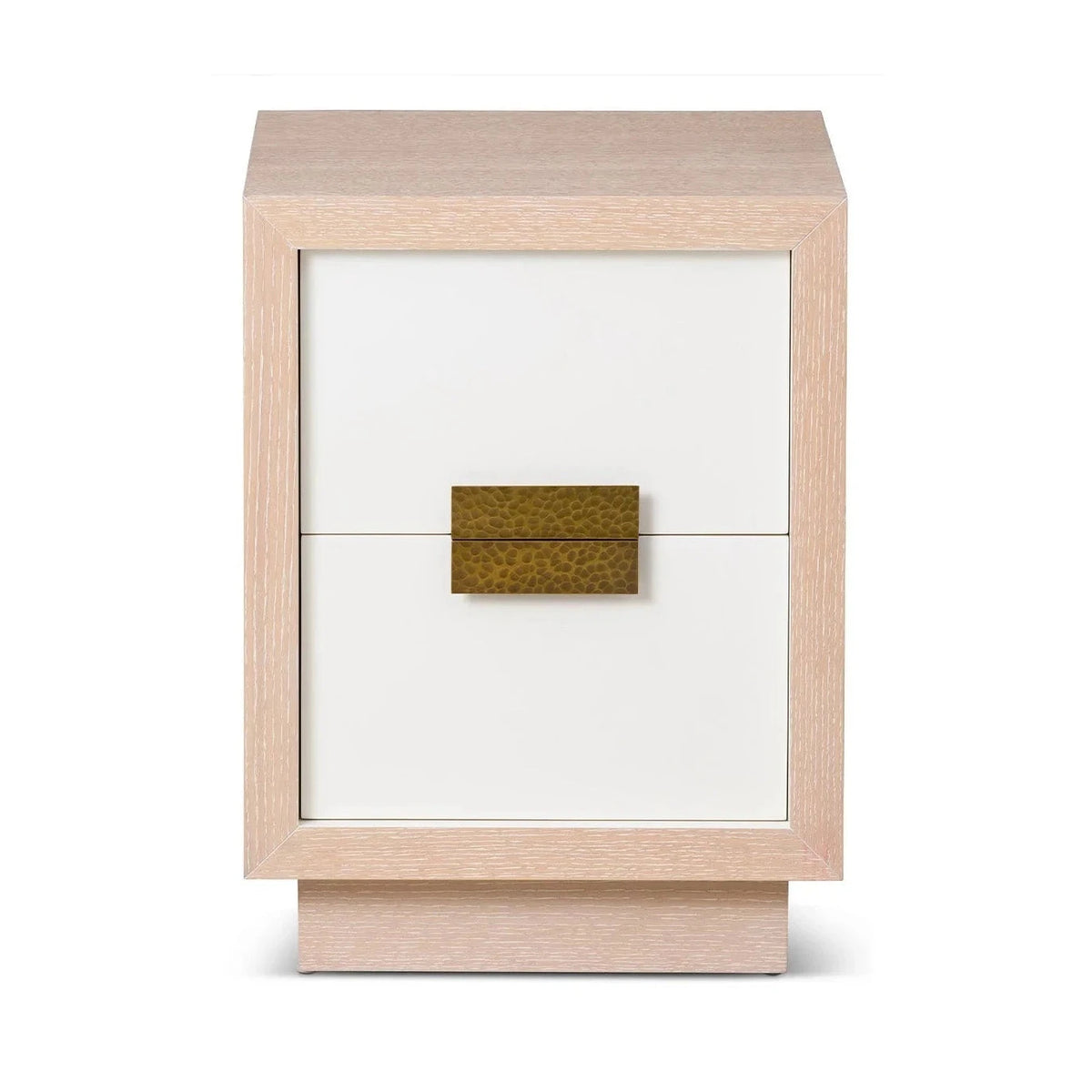 Manila Natural White Oak Wood Bedside Table