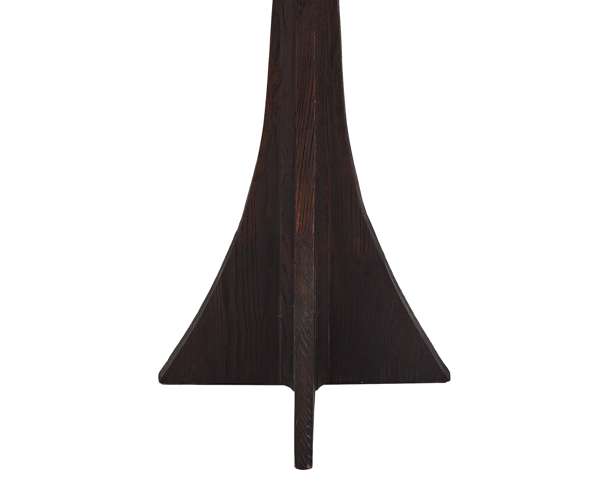 Axel Floor Lamp - Classic Brown Ash & White Linen