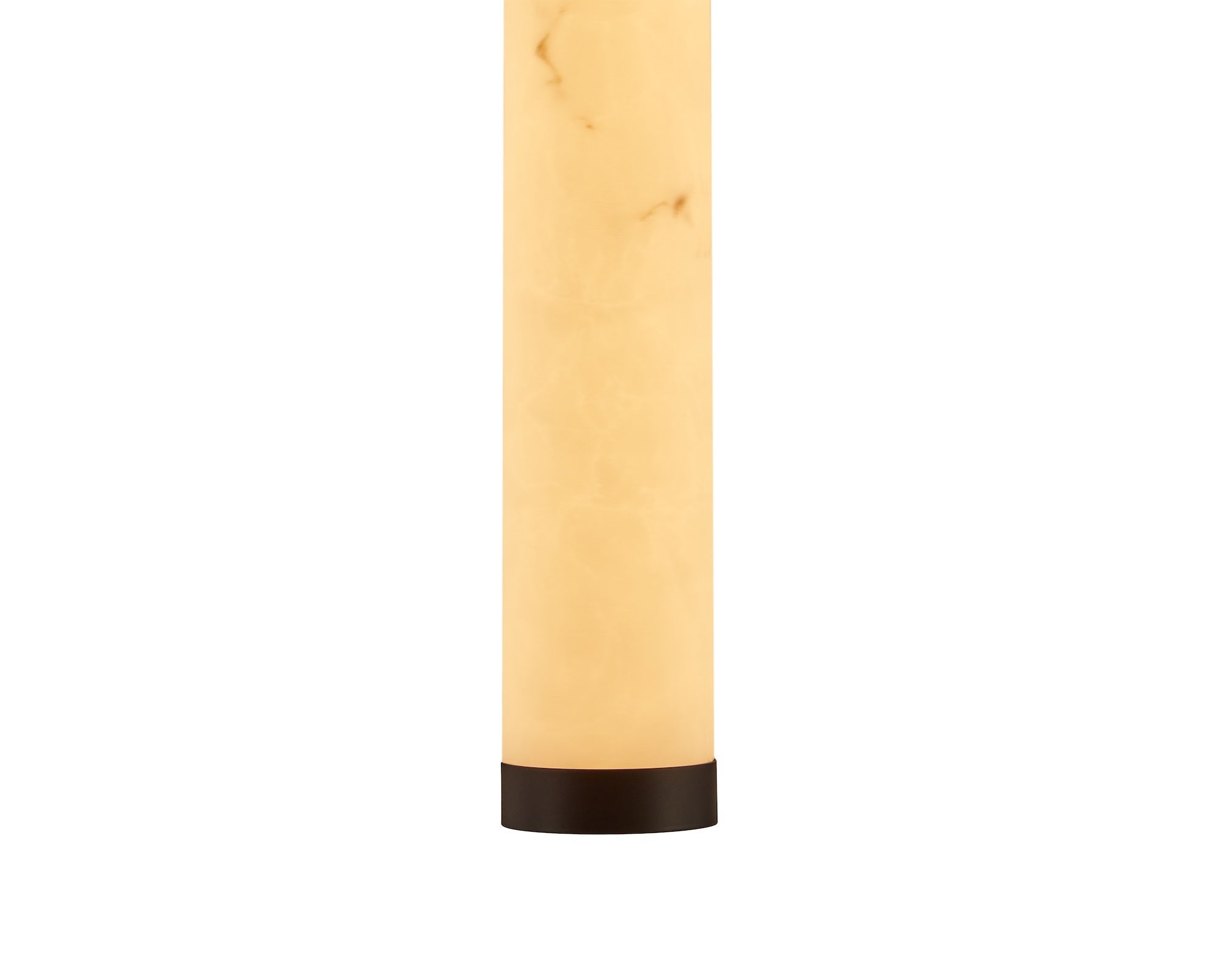 Abaco Pendant Light - Alabaster Effect Shade & Black Metal