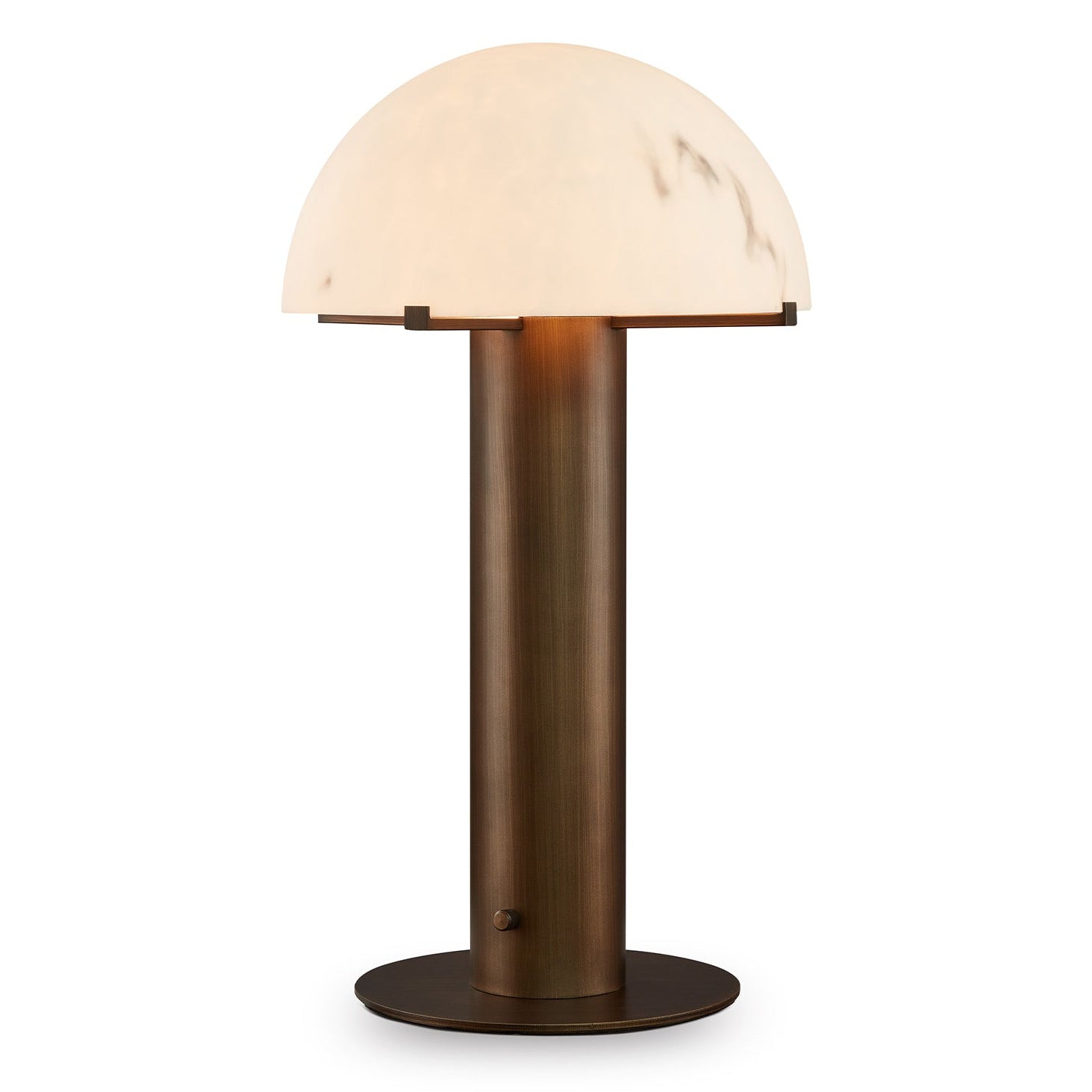 Aston Alabaster Effect & Antique Brass Table Lamp