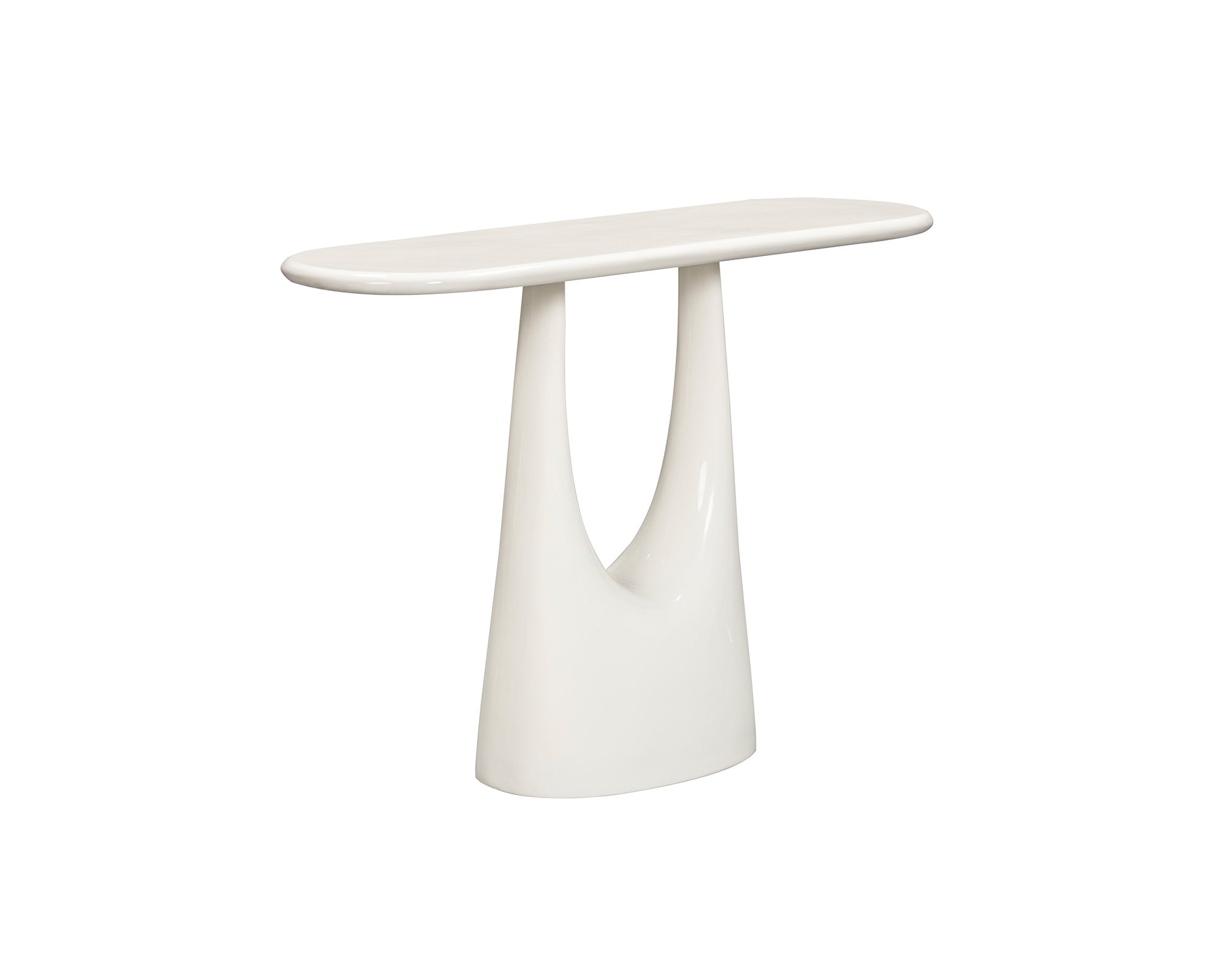 Combe Console Table -  Ivory High Gloss