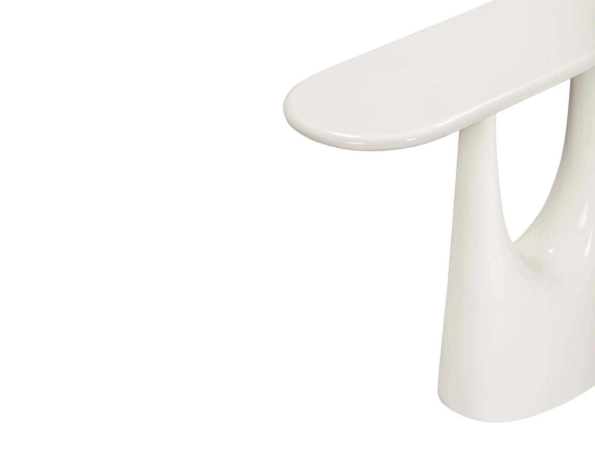 Combe Ivory High Gloss Console Table
