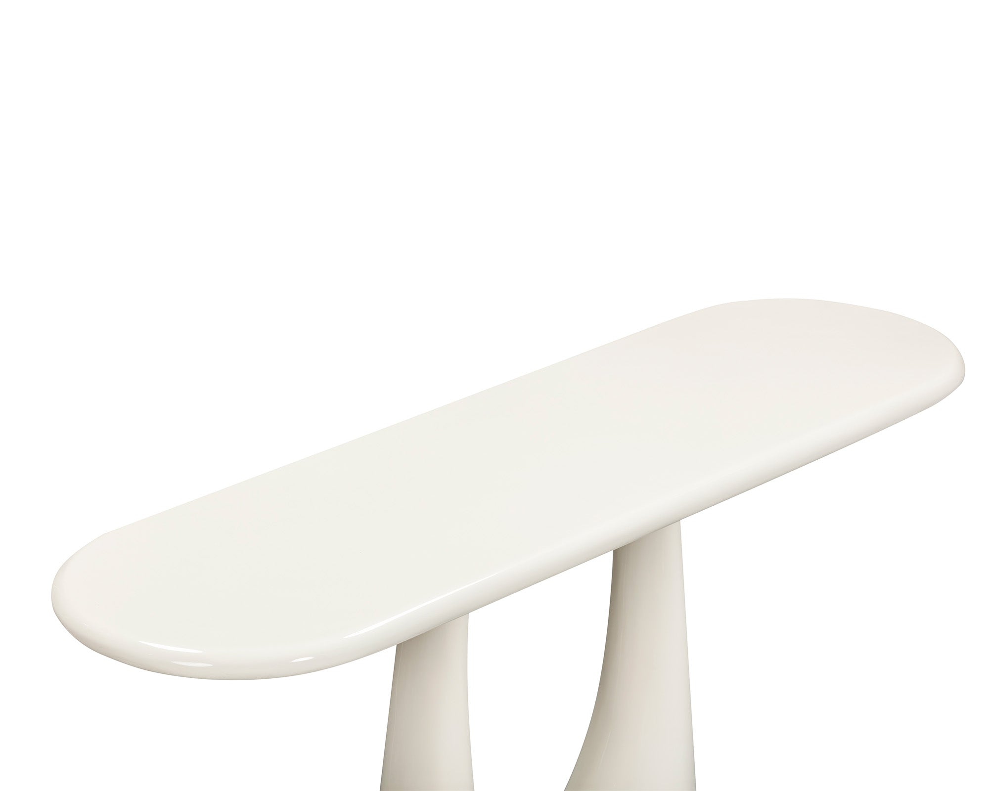 Combe Console Table -  Ivory High Gloss