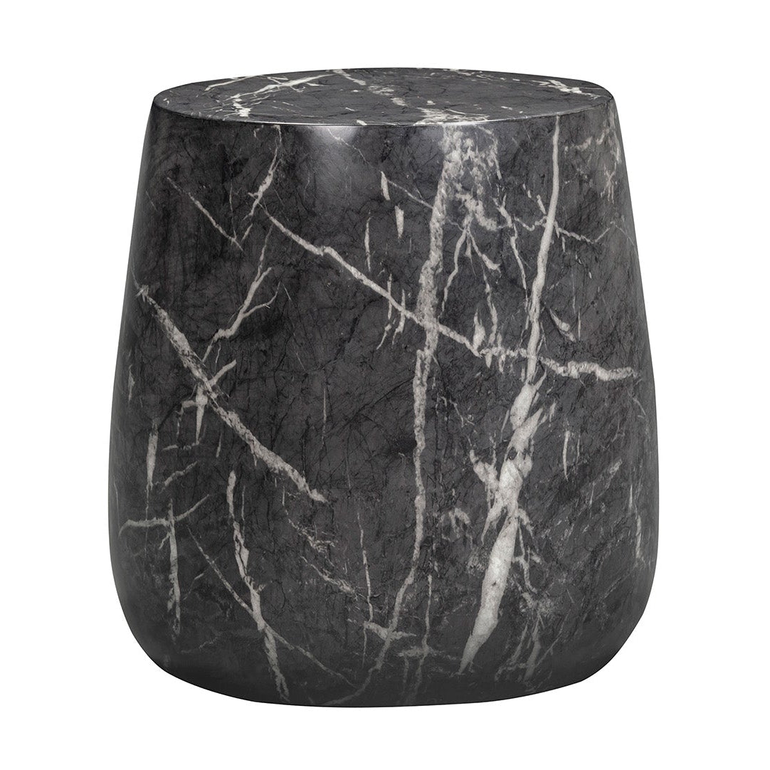 Bongo Marquina Black Marble Side Table