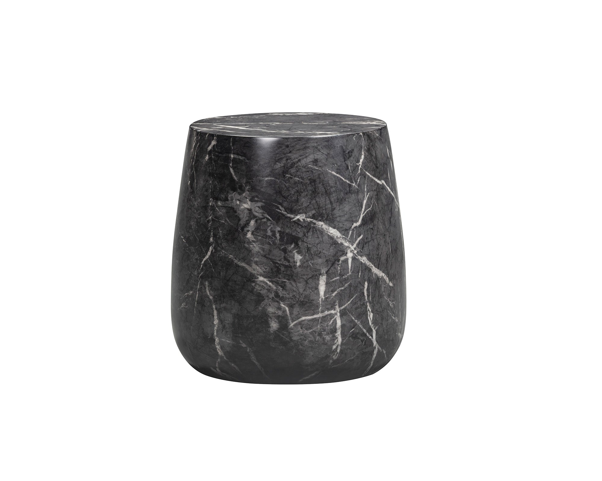 Bongo Side Table - Marquina Black Marble Effect