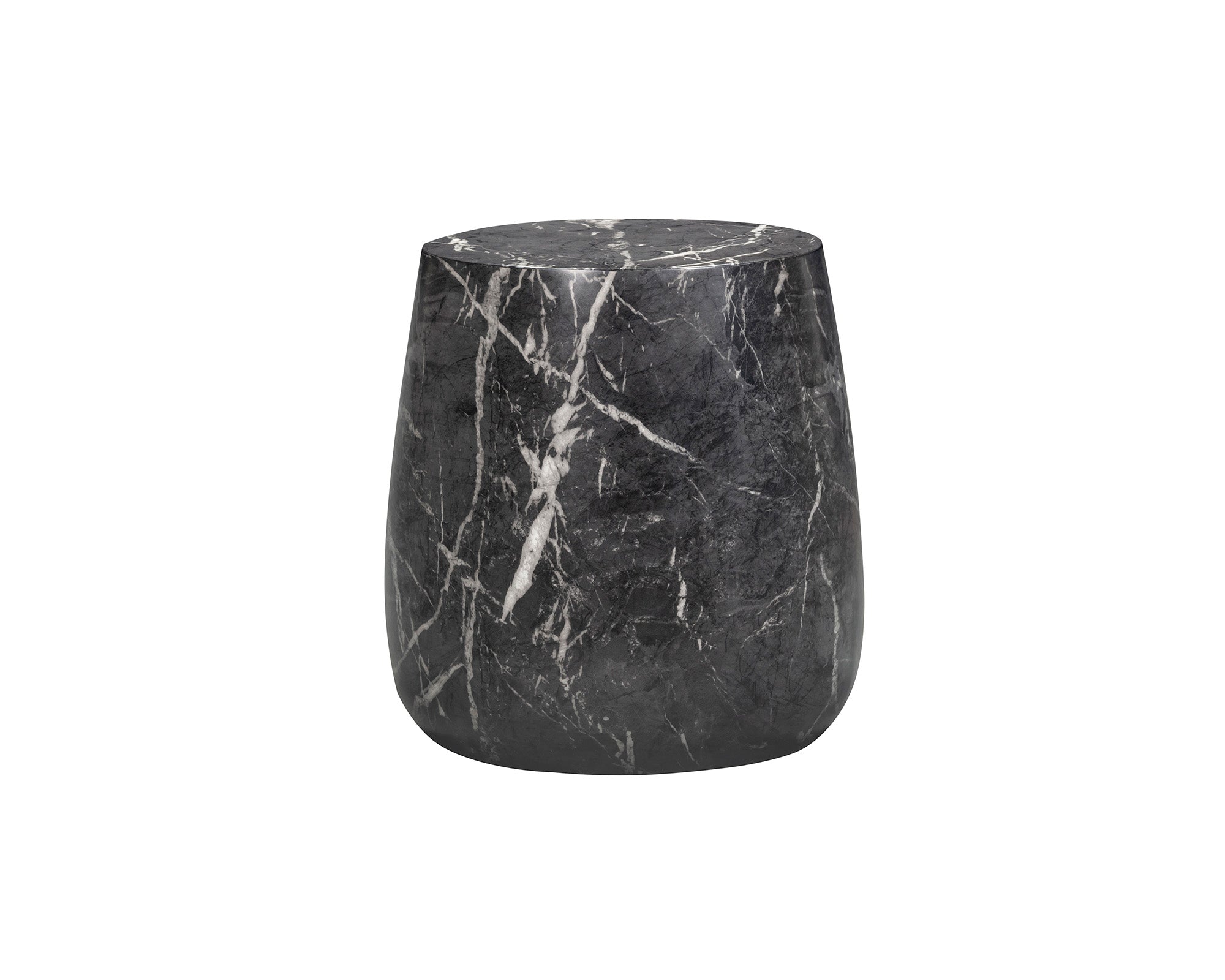 Bongo Side Table - Marquina Black Marble Effect