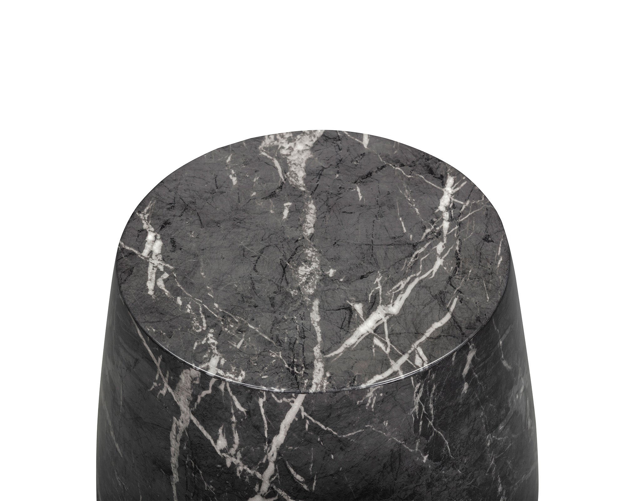 Bongo Side Table - Marquina Black Marble Effect