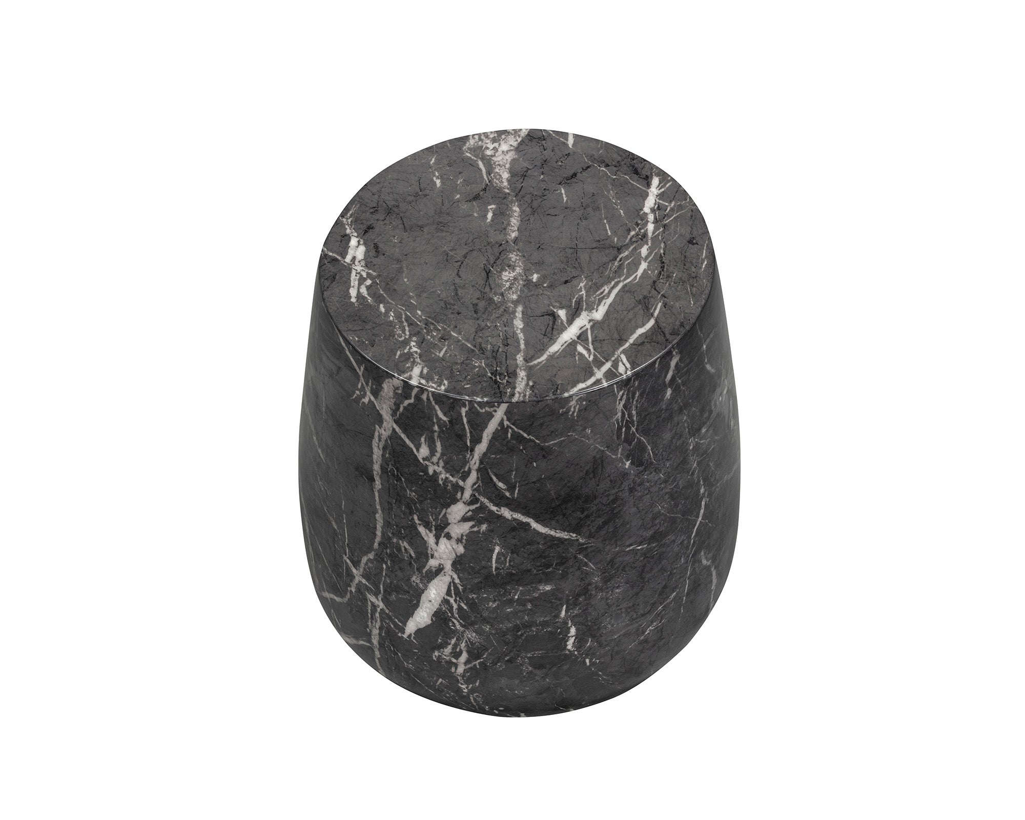 Bongo Side Table - Marquina Black Marble Effect