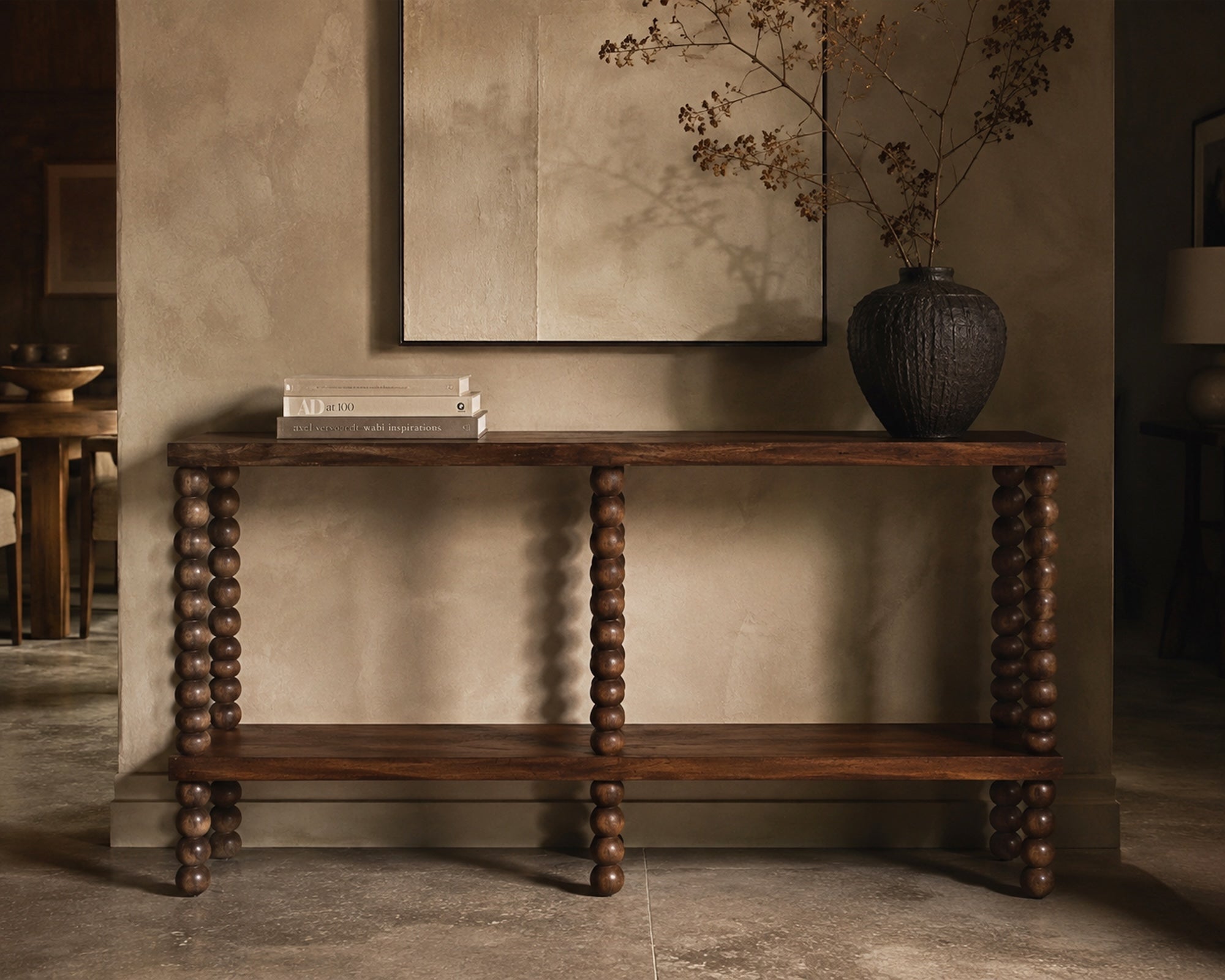 Legend Console Table - Brushed Mid Brown Acacia Wood