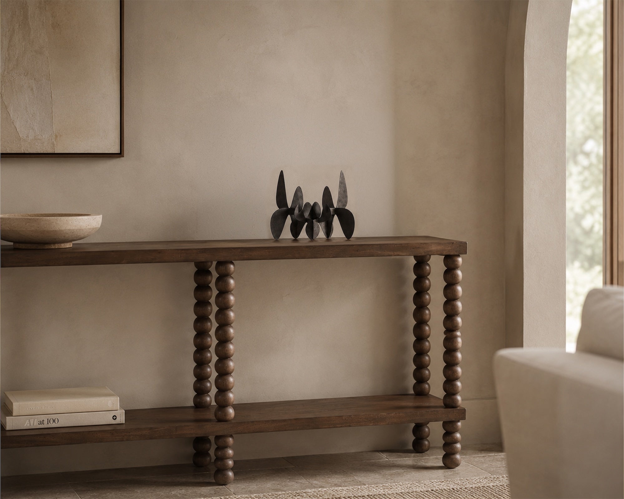 Legend Console Table - Brushed Mid Brown Acacia Wood