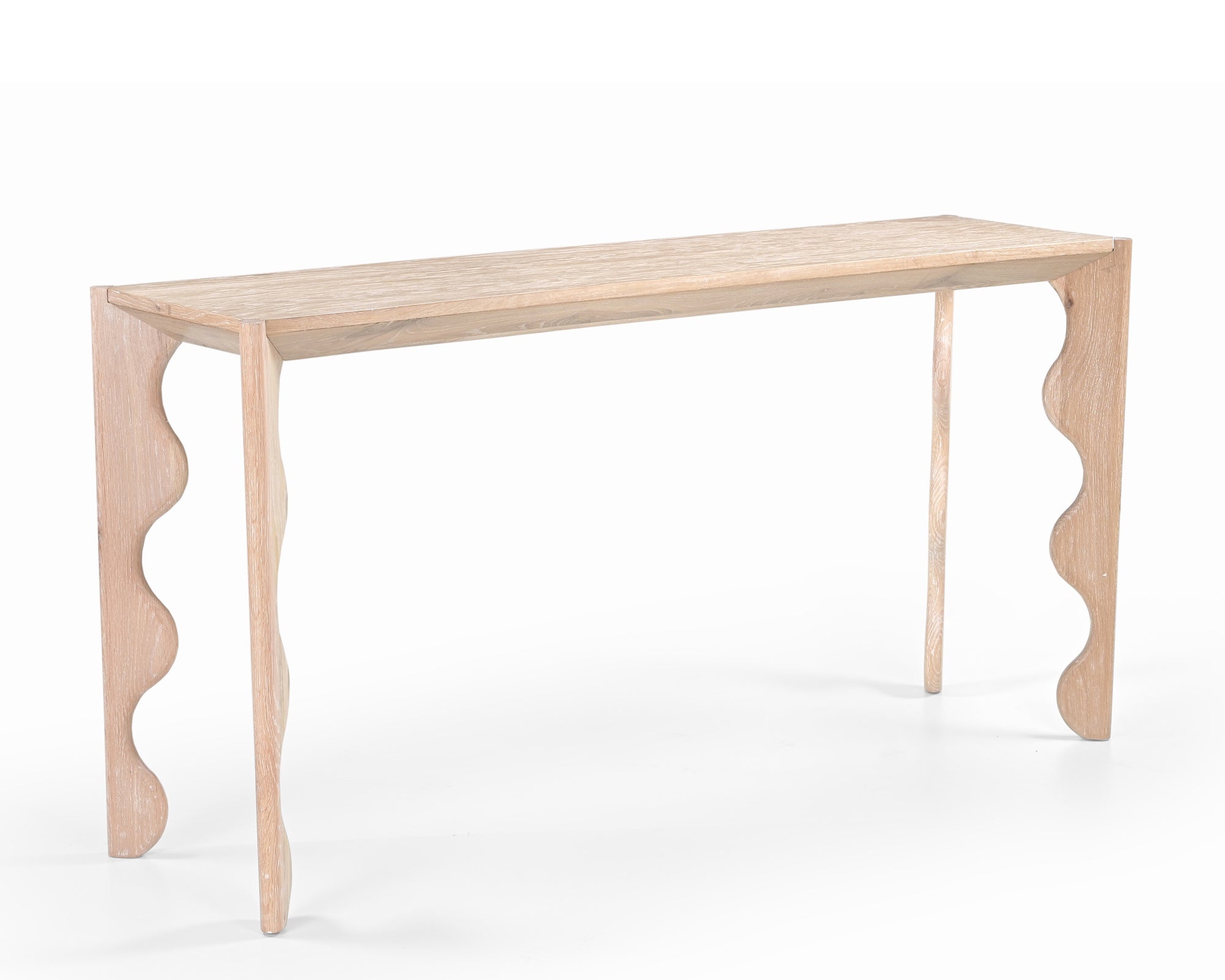 Oltok Console Table - Brushed Natural American White Oak