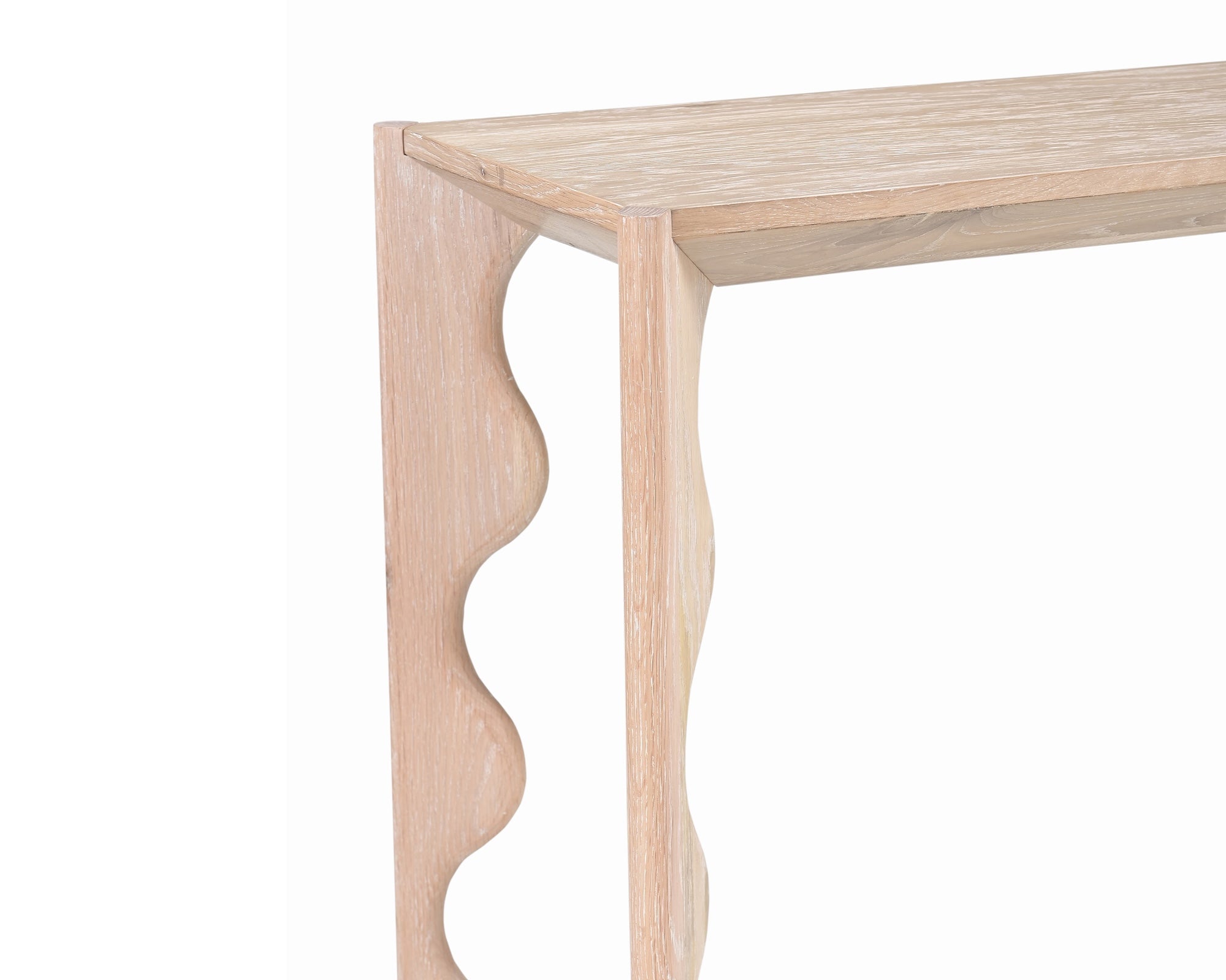 Oltok Console Table - Brushed Natural American White Oak