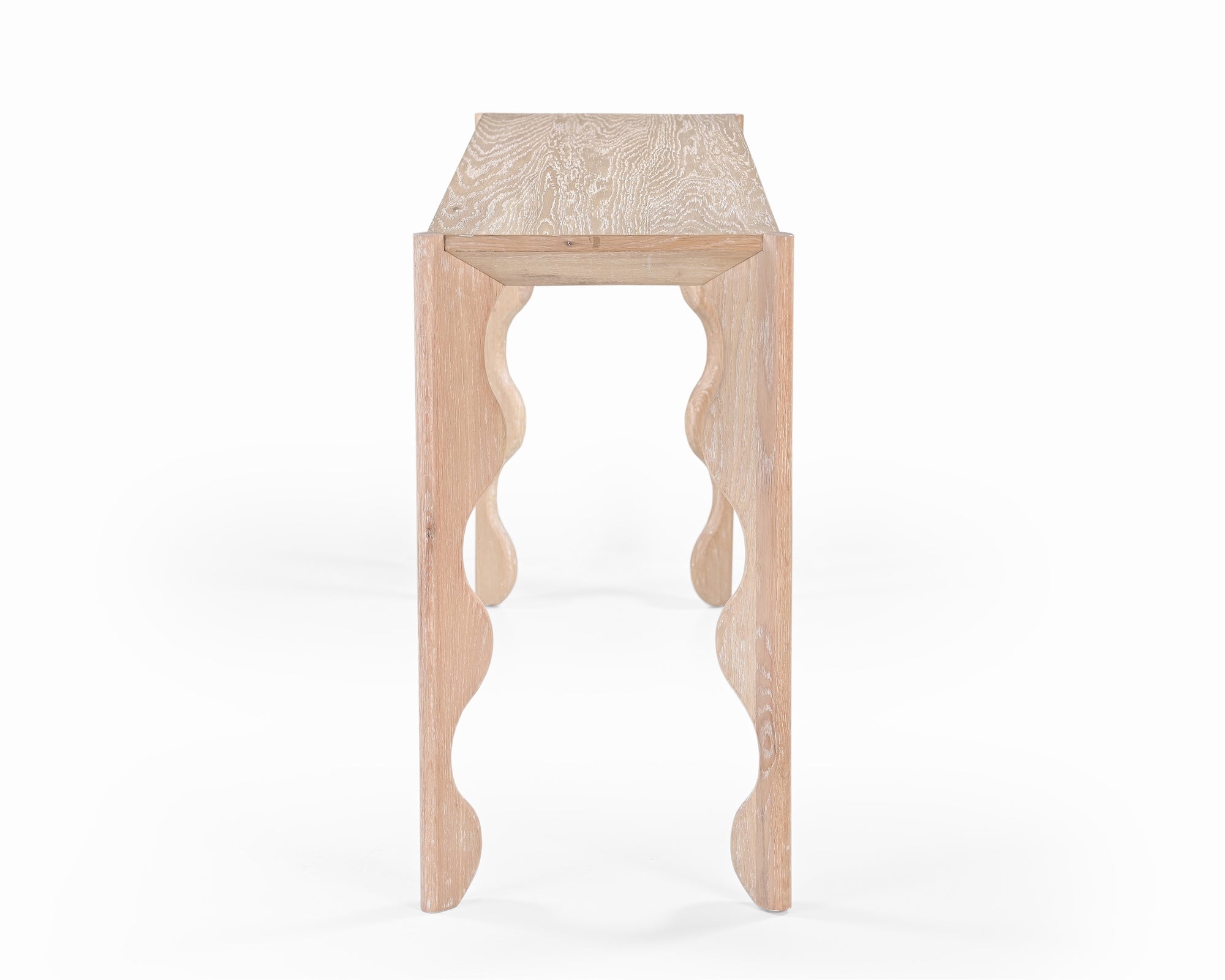 Oltok Console Table - Brushed Natural American White Oak