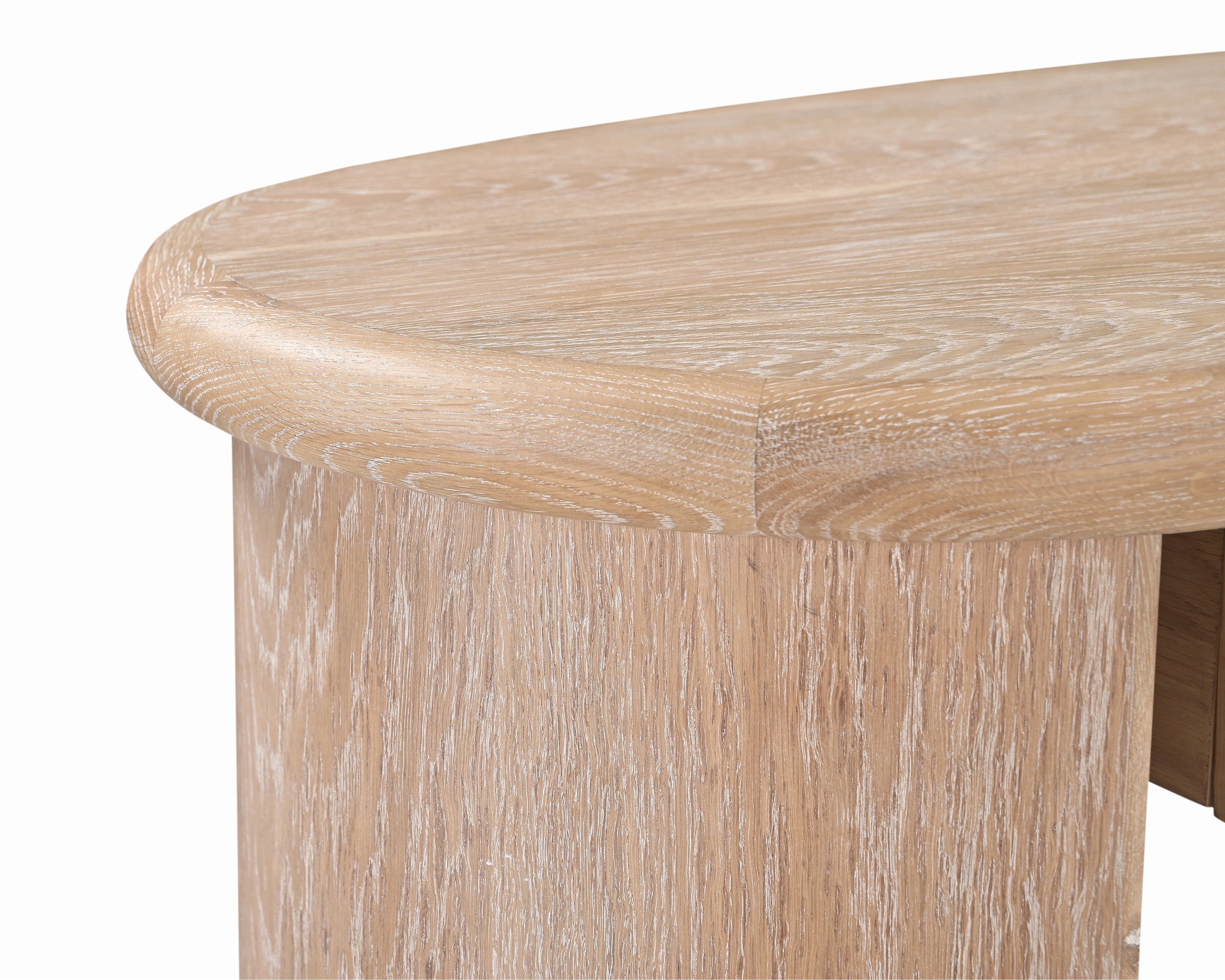 Lluna Desk - Brushed Natural American White Oak