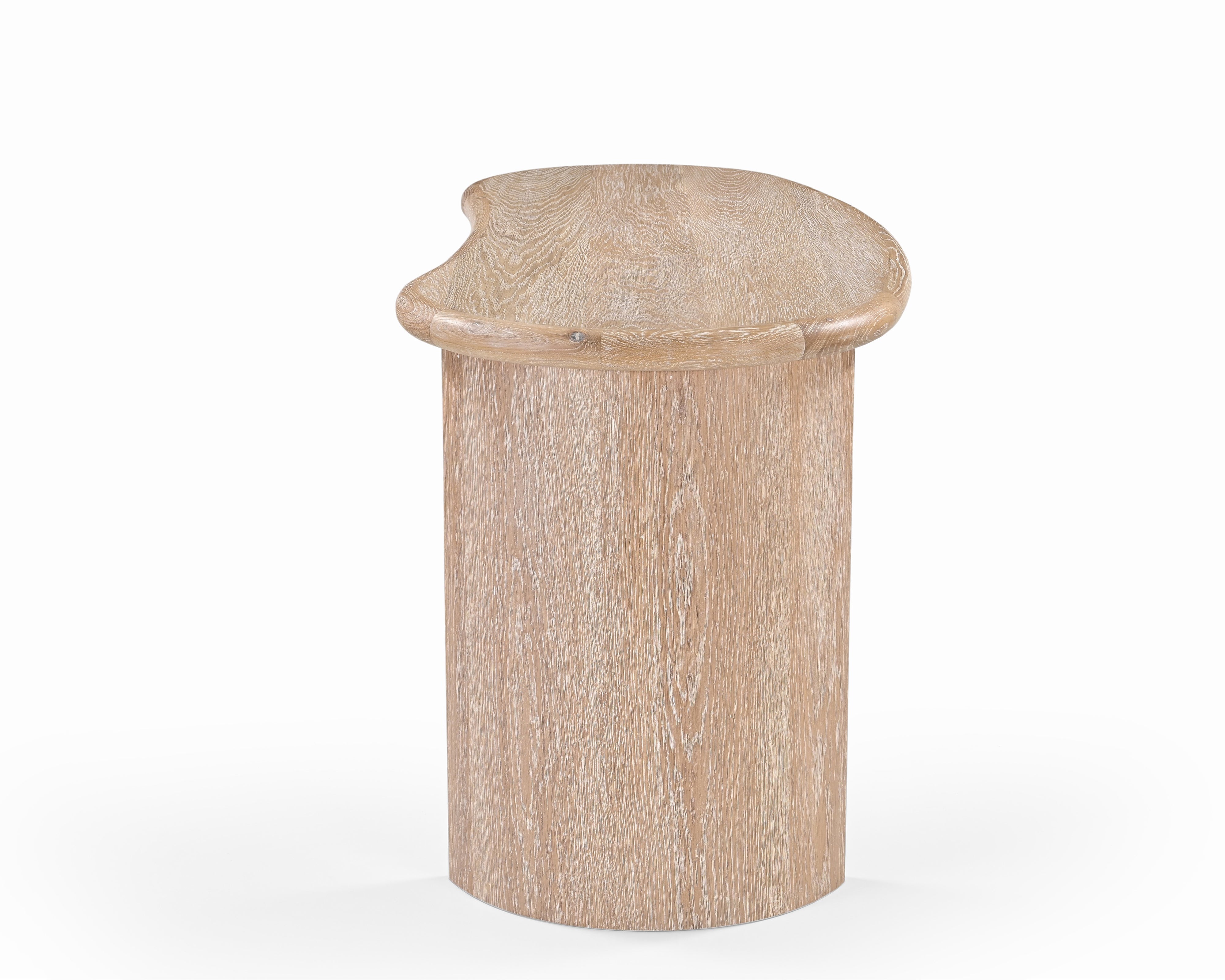 Lluna Desk - Brushed Natural American White Oak