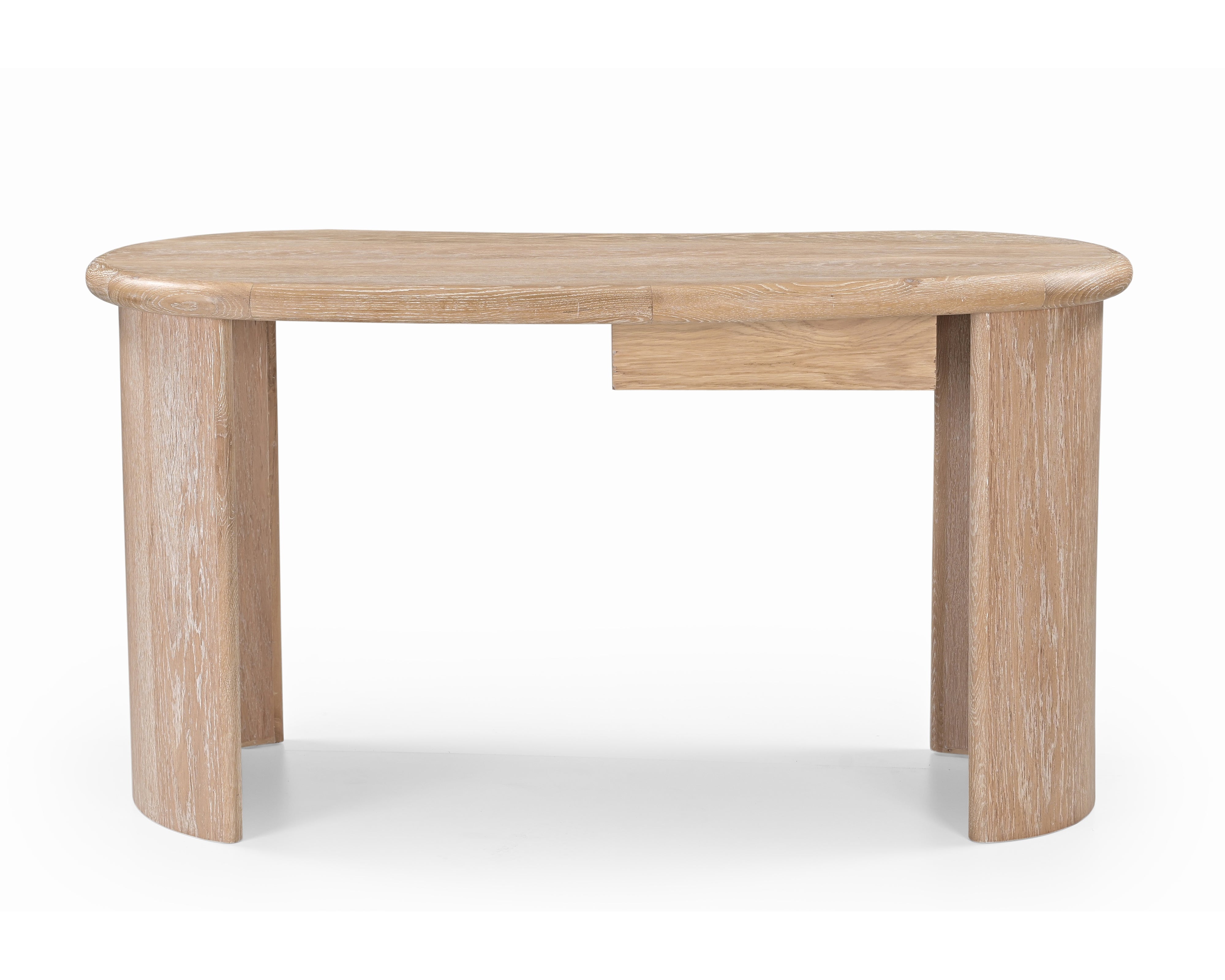 Lluna Desk - Brushed Natural American White Oak