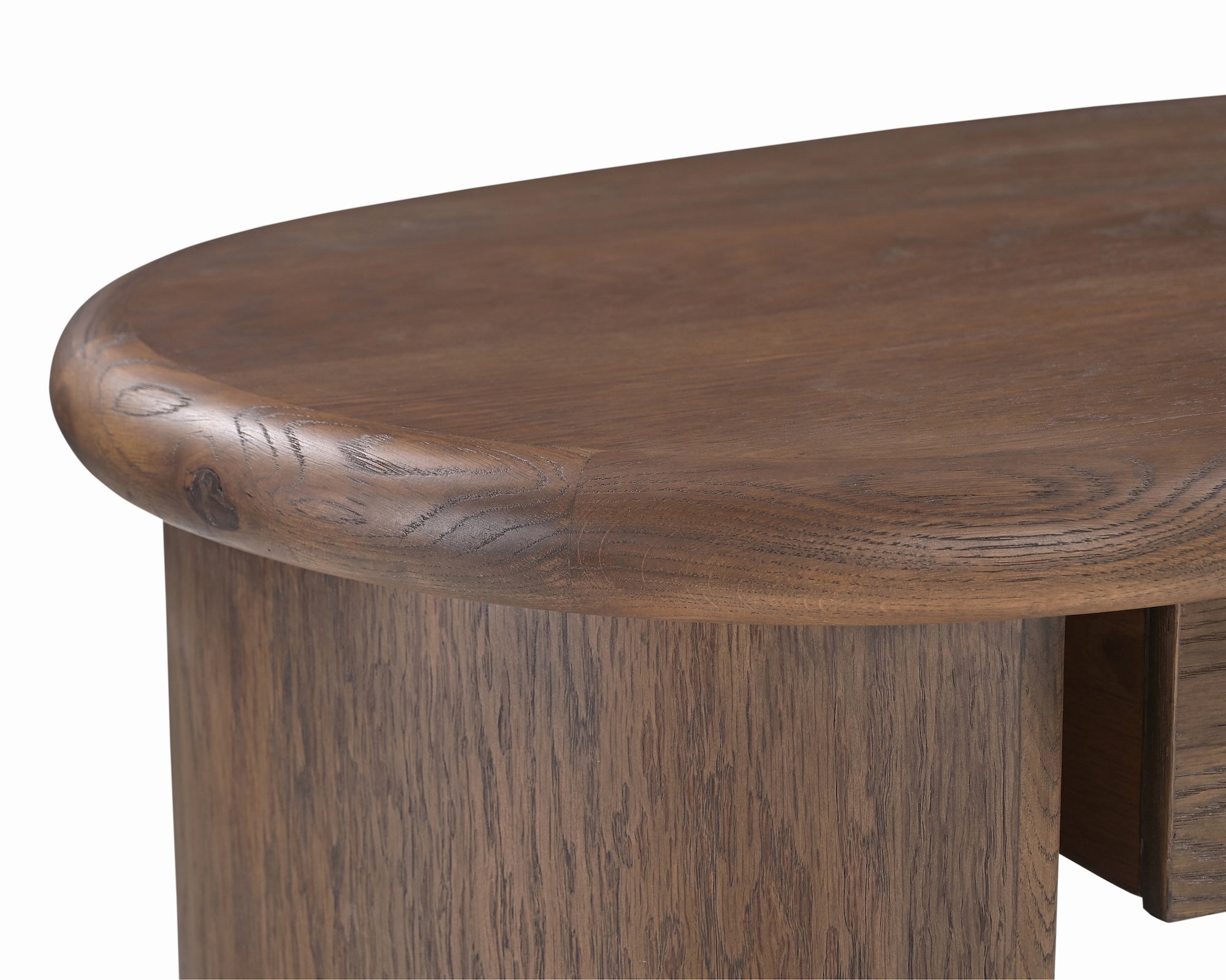 Lluna Desk - Brushed Mid Brown Oak