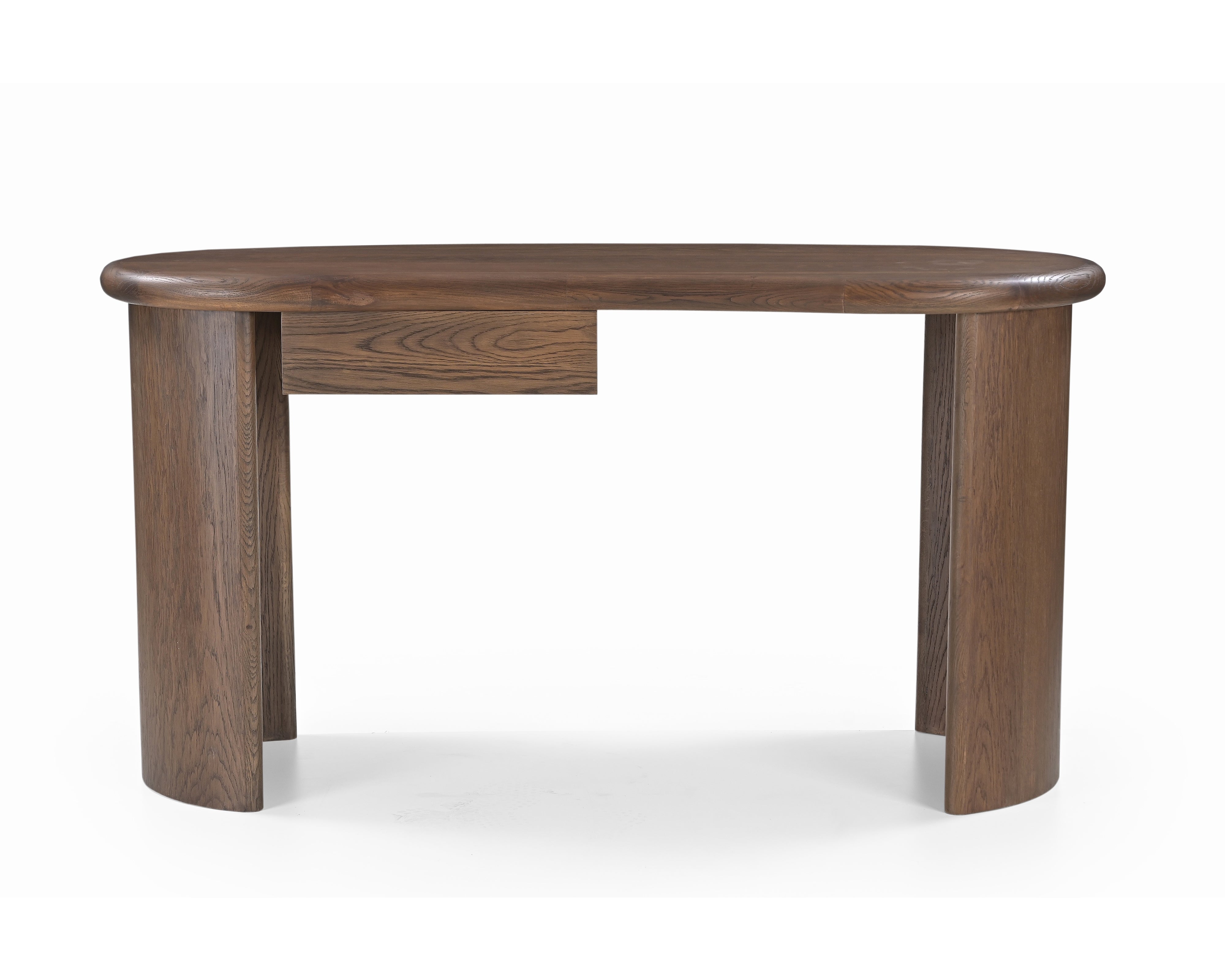 Lluna Desk - Brushed Mid Brown Oak