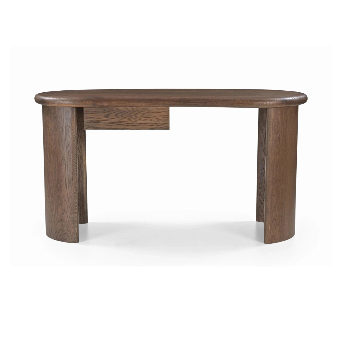 Lluna Brushed Mid Brown Oak Desk