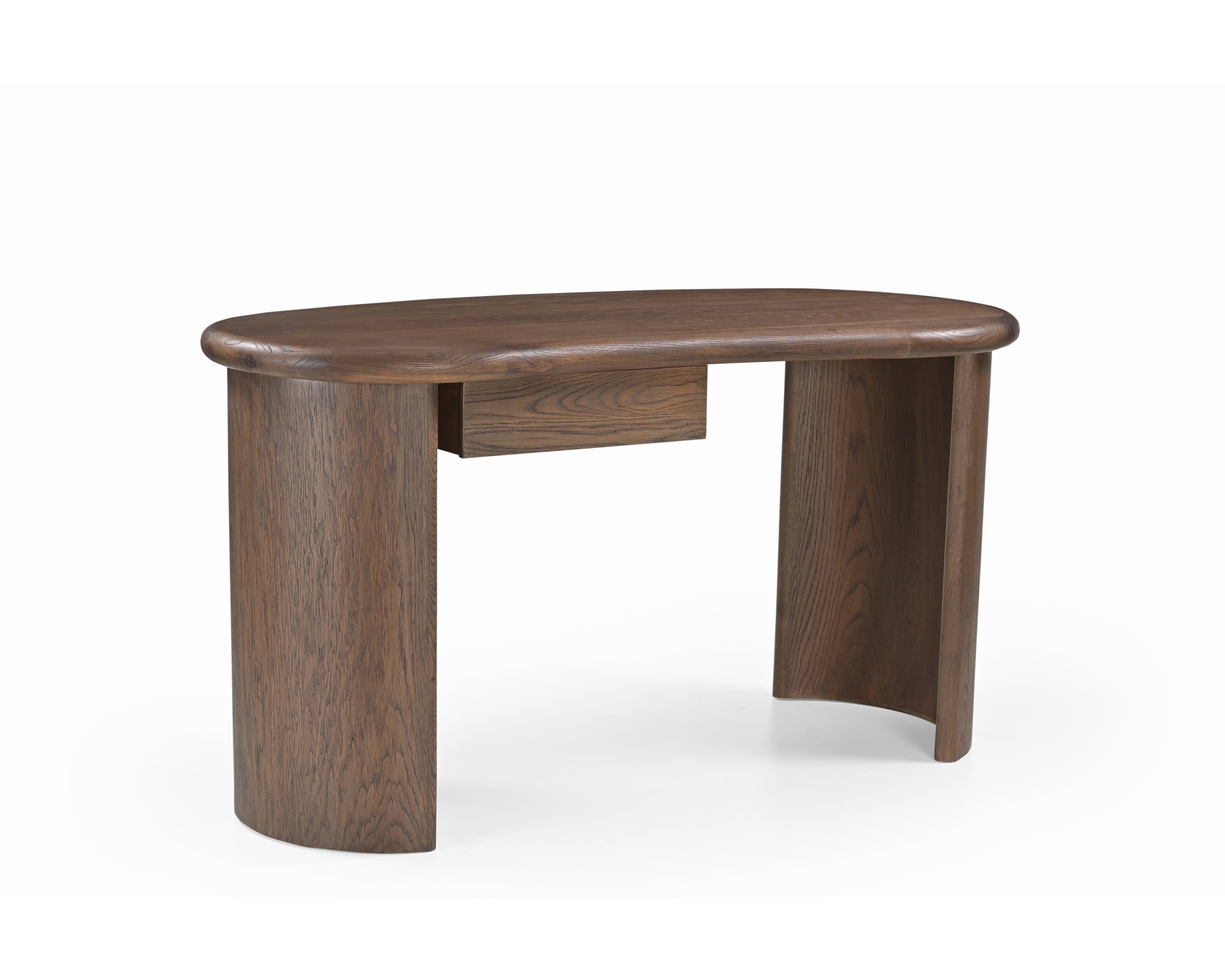 Lluna Desk - Brushed Mid Brown Oak