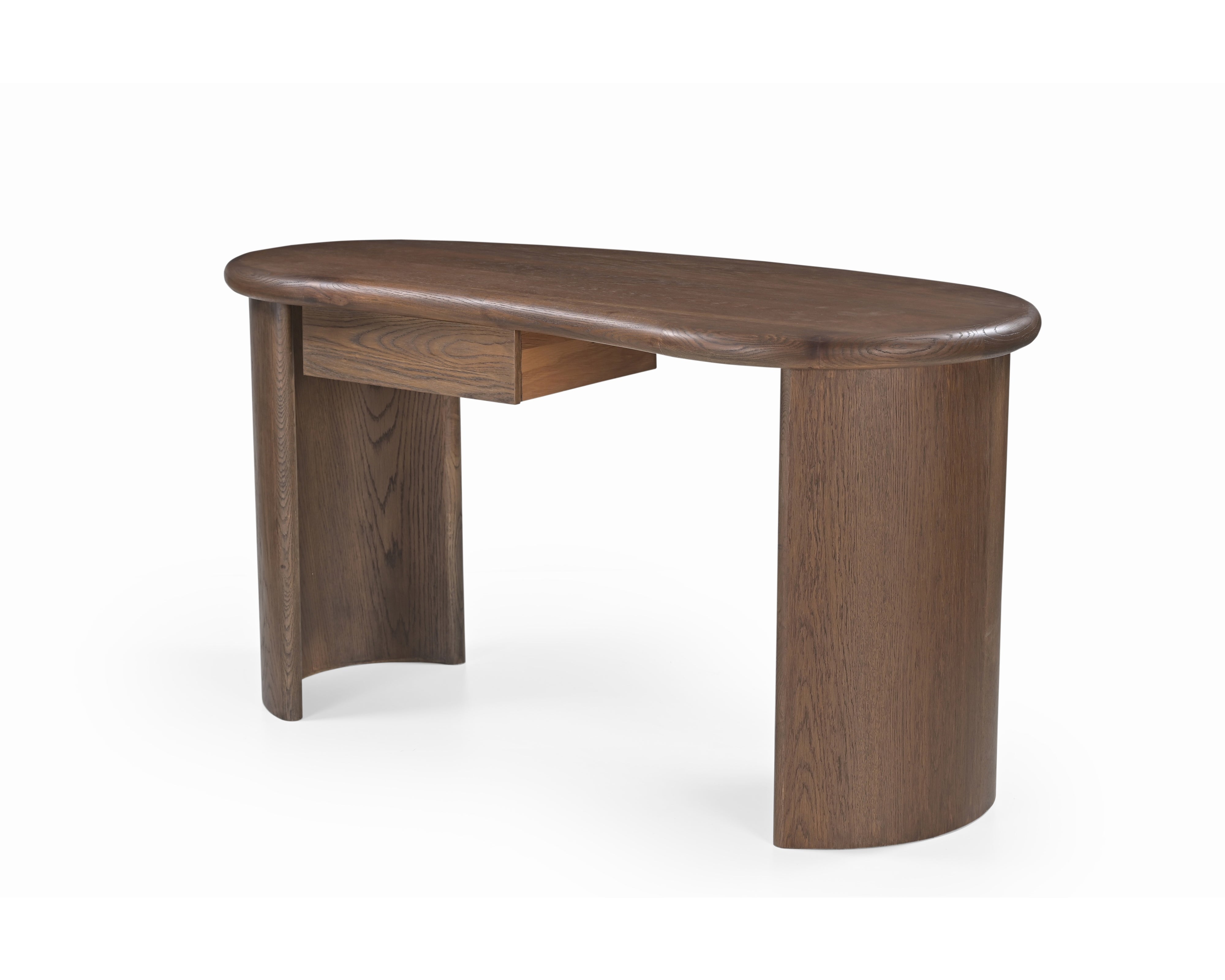 Lluna Desk - Brushed Mid Brown Oak