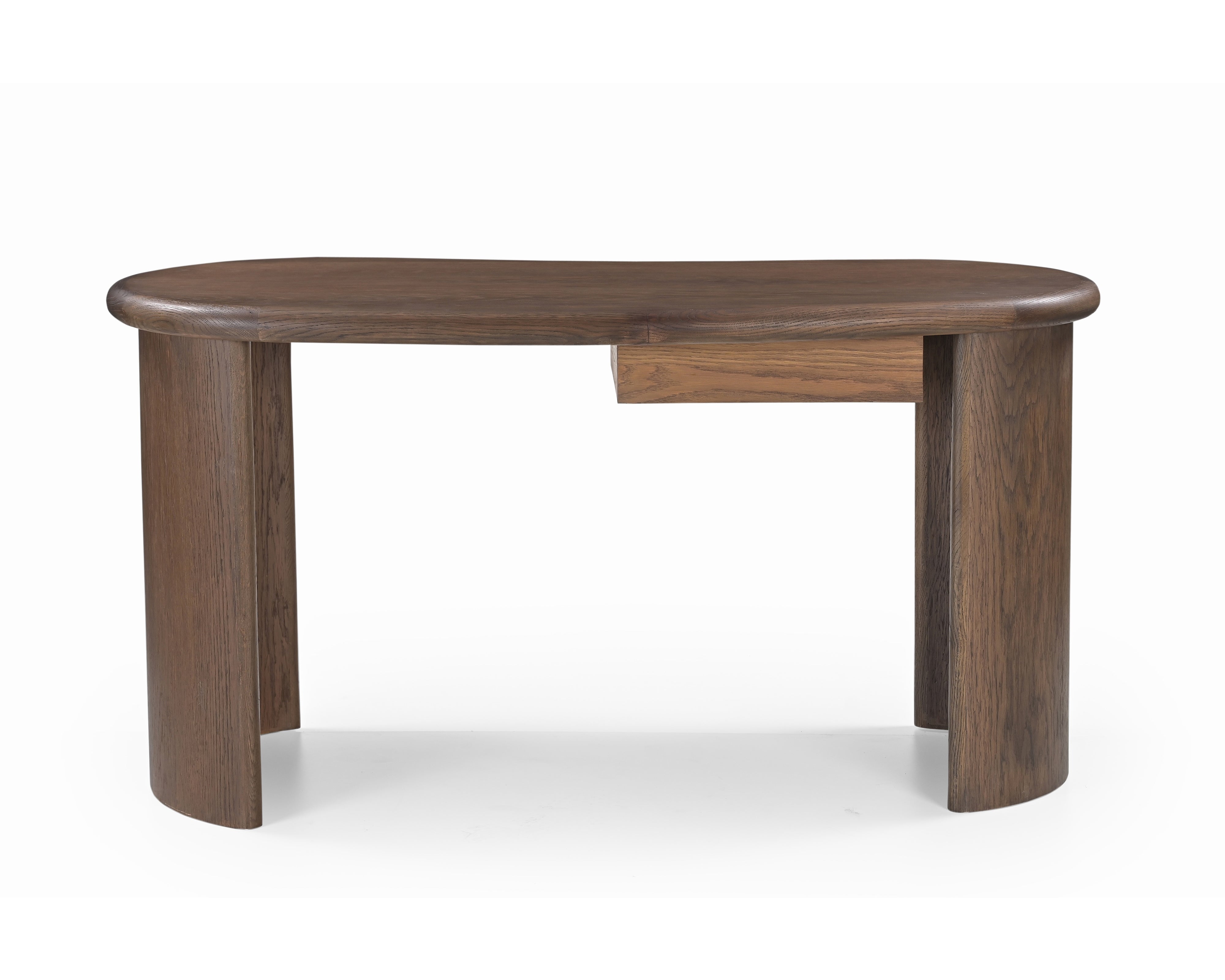 Lluna Desk - Brushed Mid Brown Oak