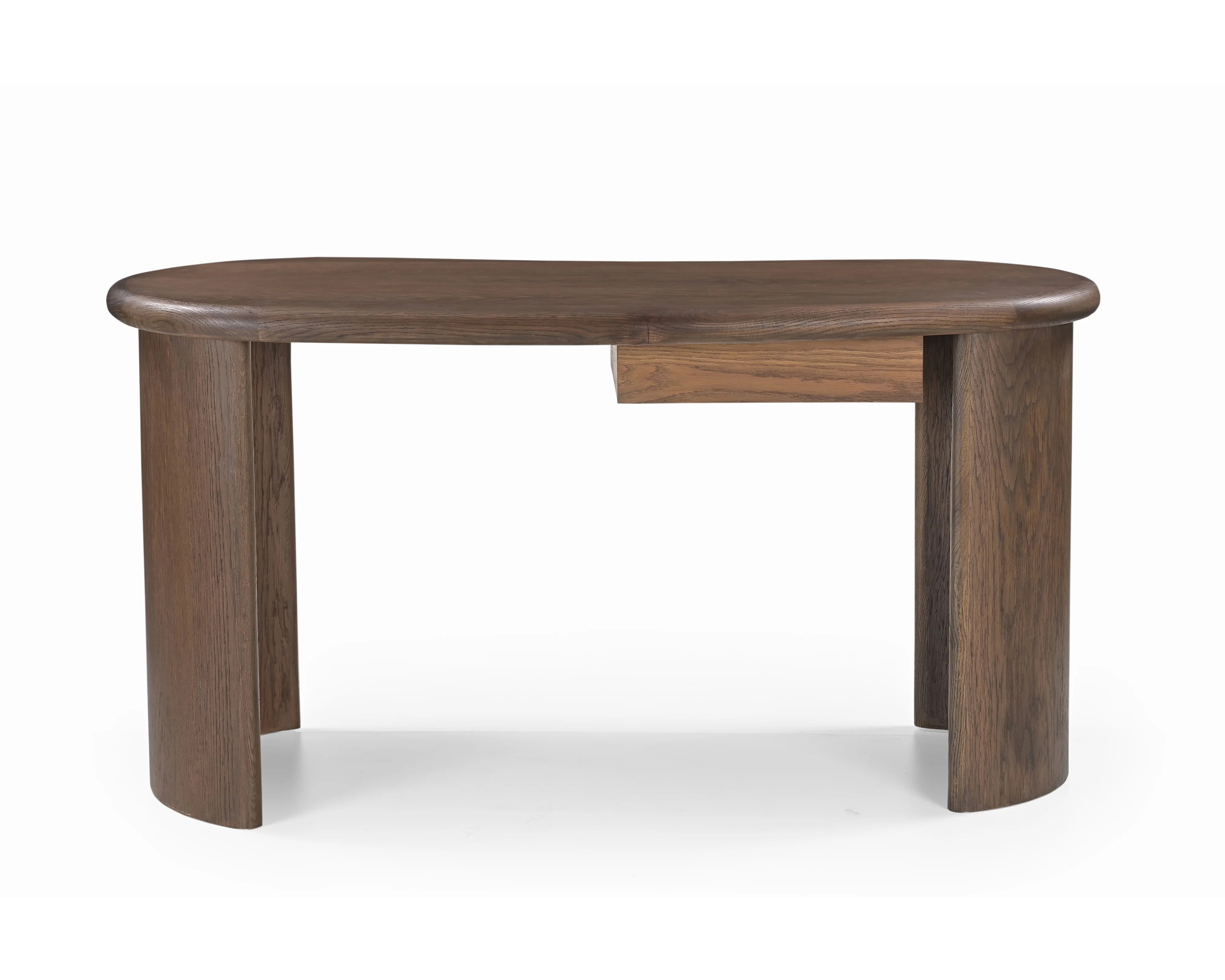 Lluna Brushed Mid Brown Oak Desk