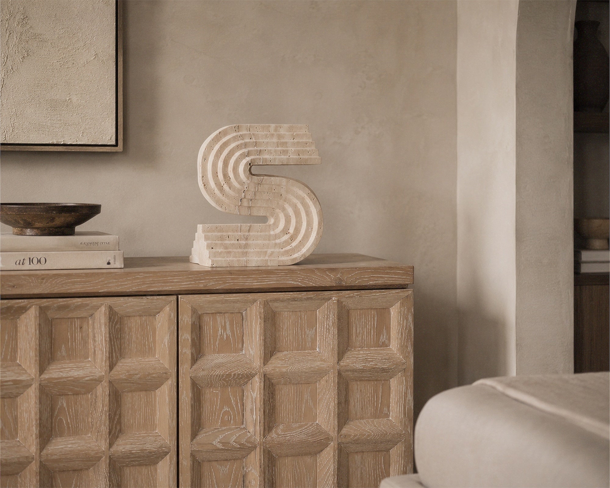 Llauna  2 Door Sideboard  - Brushed Light Beige Oak