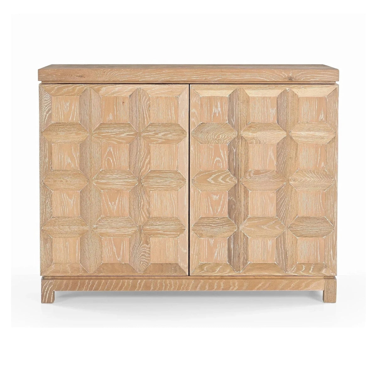 Llauna 2 Door Brushed Light Beige Oak Sideboard