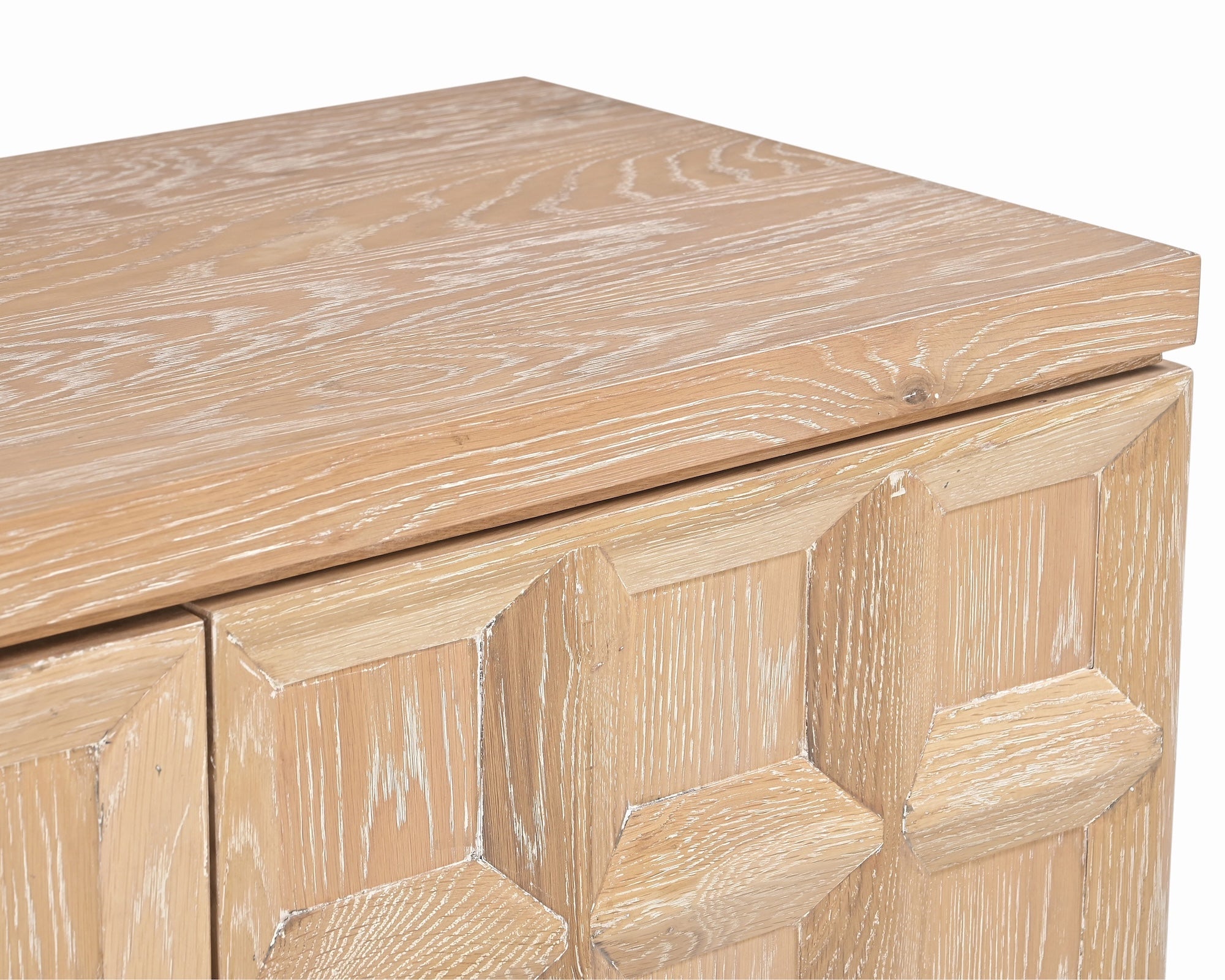 Llauna  2 Door Sideboard  - Brushed Light Beige Oak
