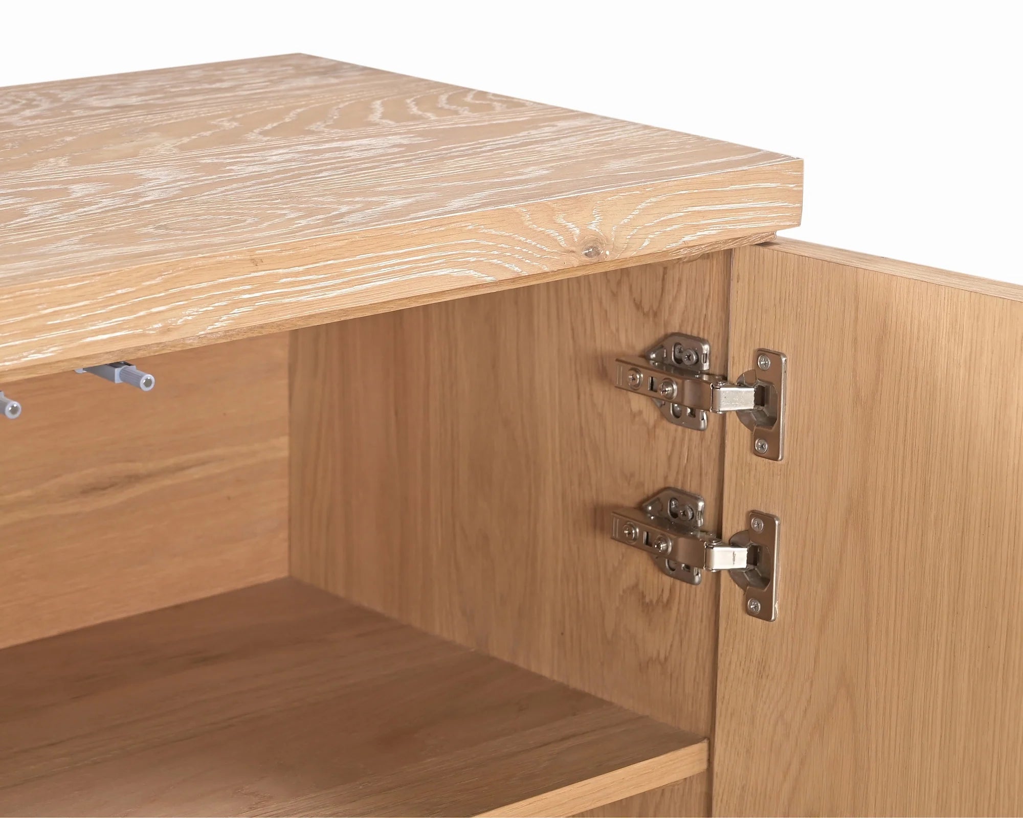 Llauna 2 Door Brushed Light Beige Oak Sideboard