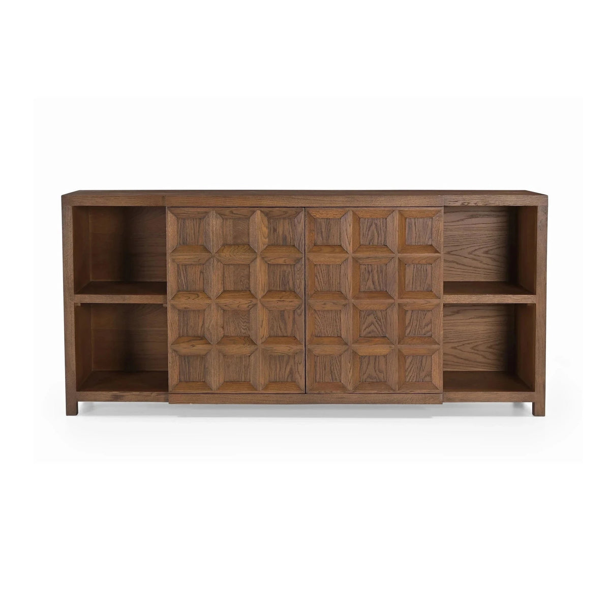 Llauna 4 Door Brushed Mid Brown Oak Sideboard