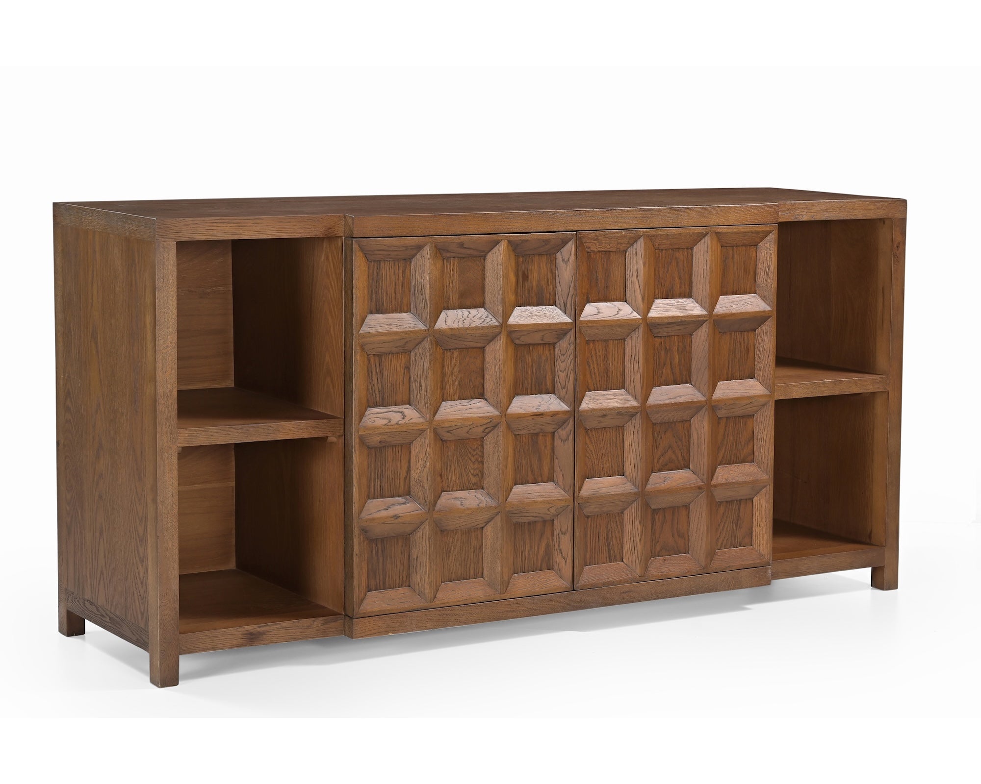 Llauna 4 Door Sideboard  - Brushed Mid Brown Oak