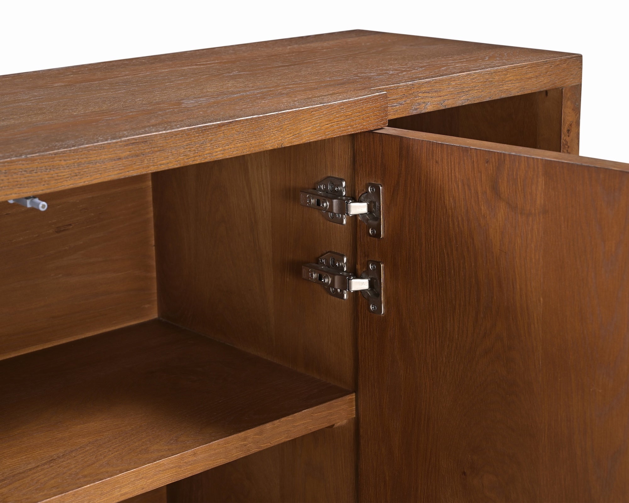 Llauna 4 Door Sideboard  - Brushed Mid Brown Oak
