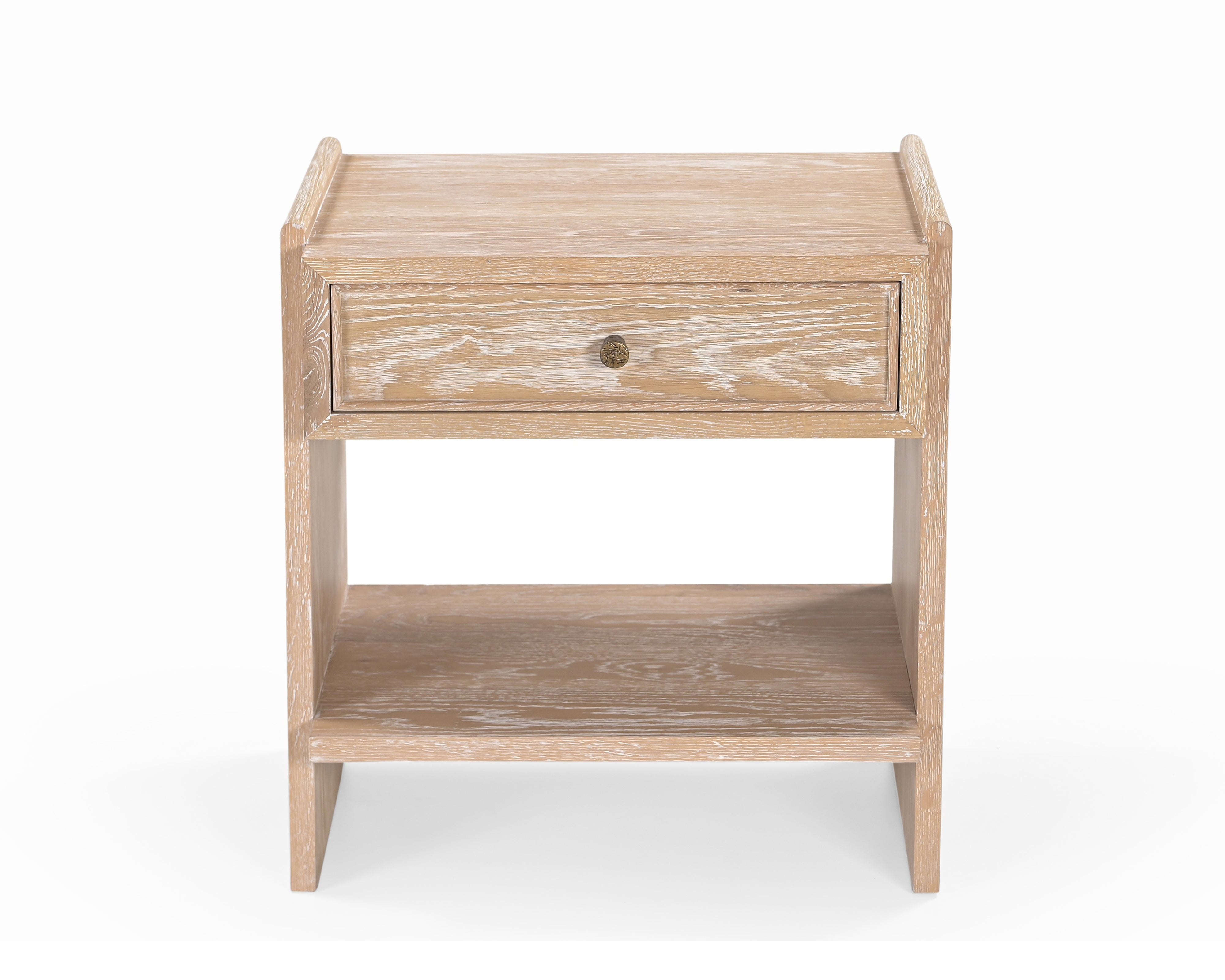 Trive Bedside Table - Brushed Natural American White Oak