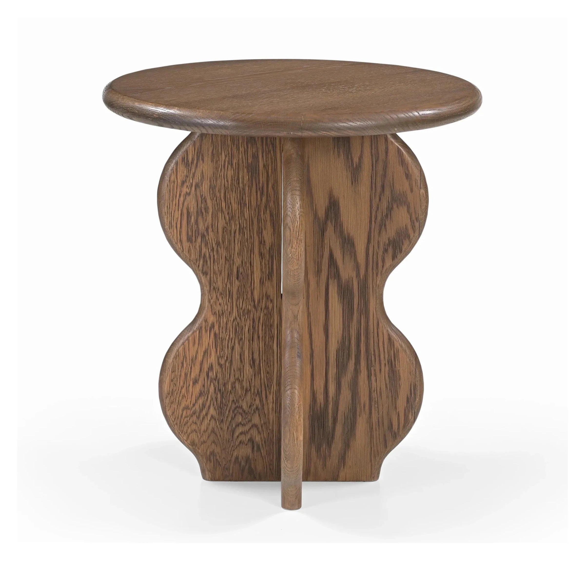 Oltok Brushed Mid Brown Oak Side Table