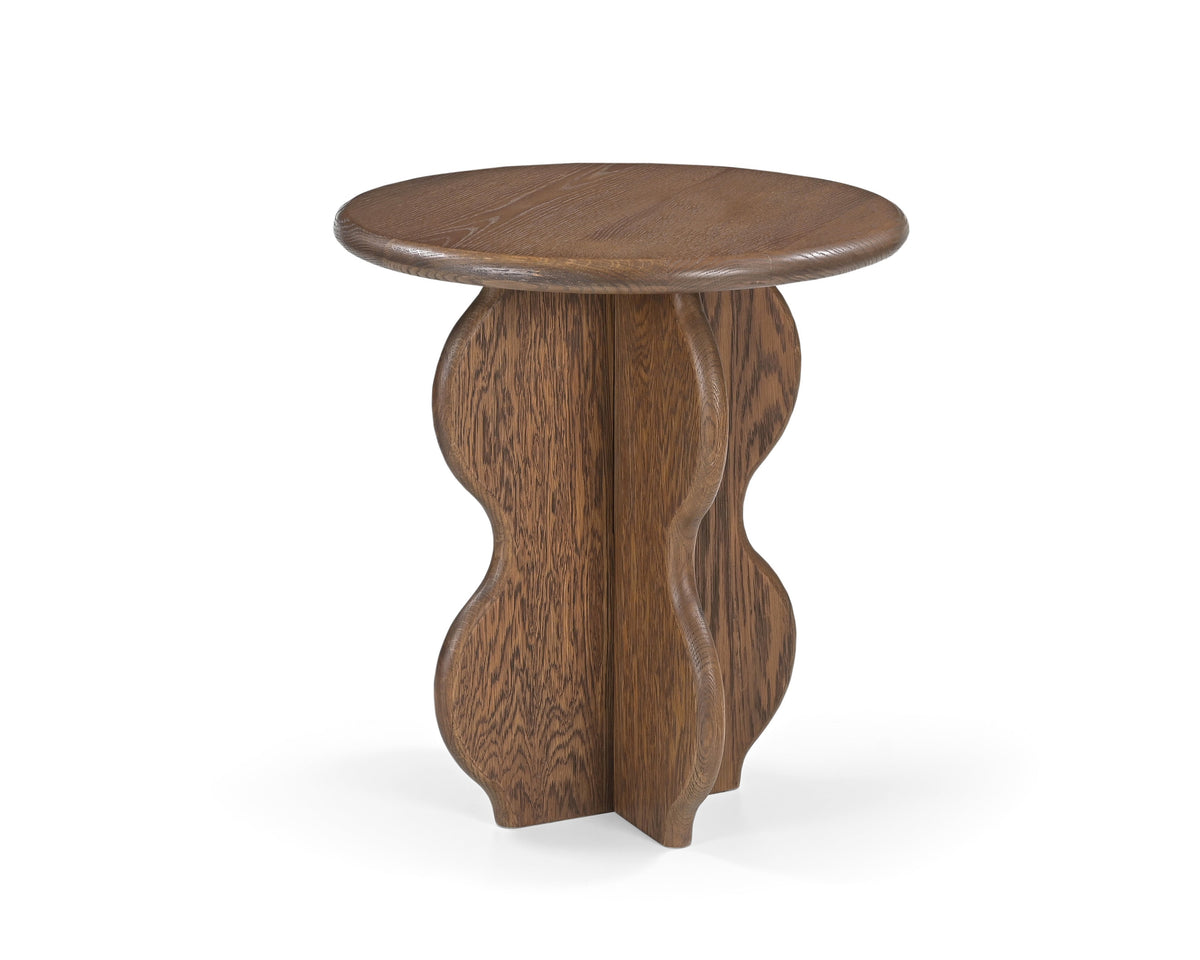 Oltok Brushed Mid Brown Oak Side Table
