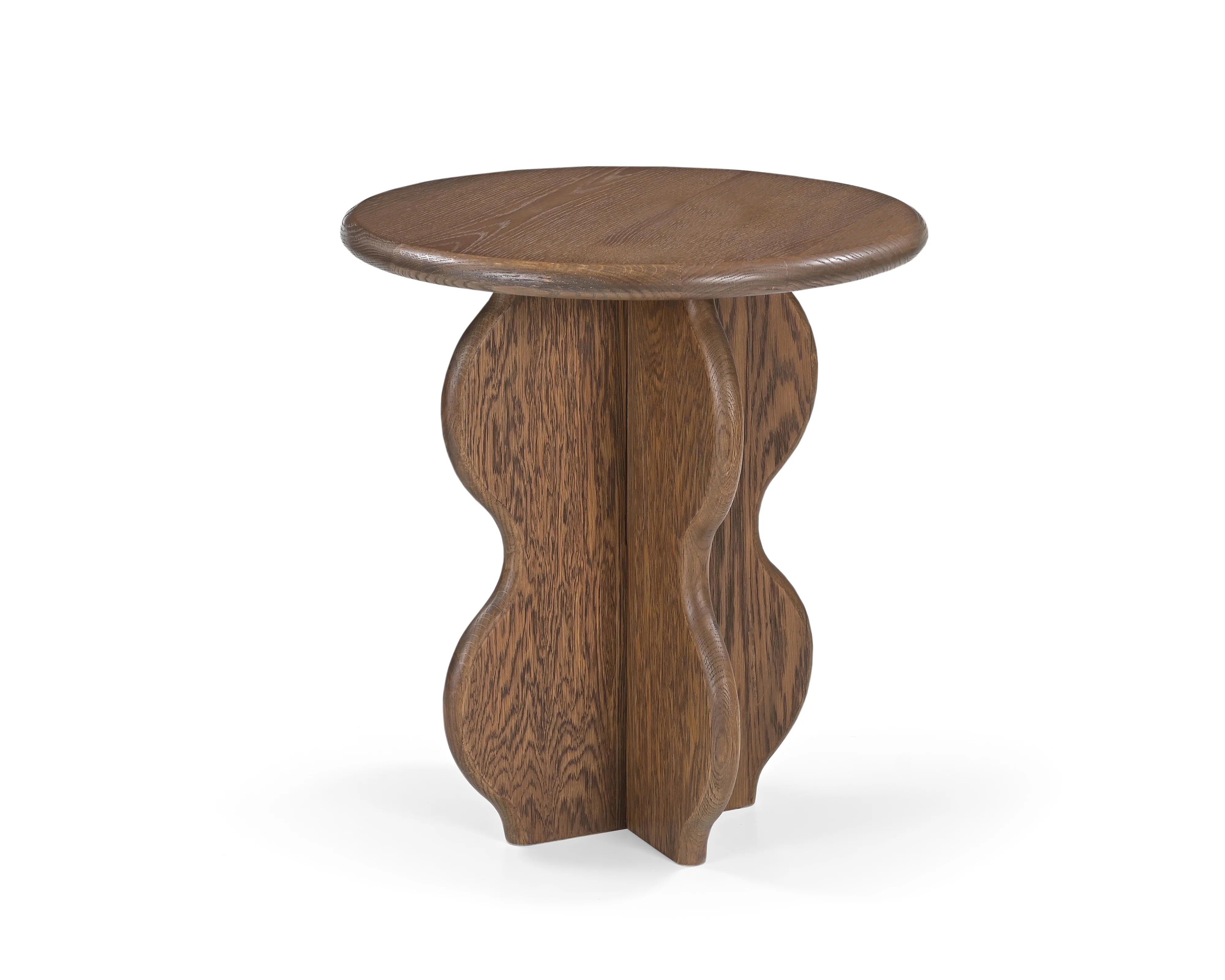 Oltok Brushed Mid Brown Oak Side Table