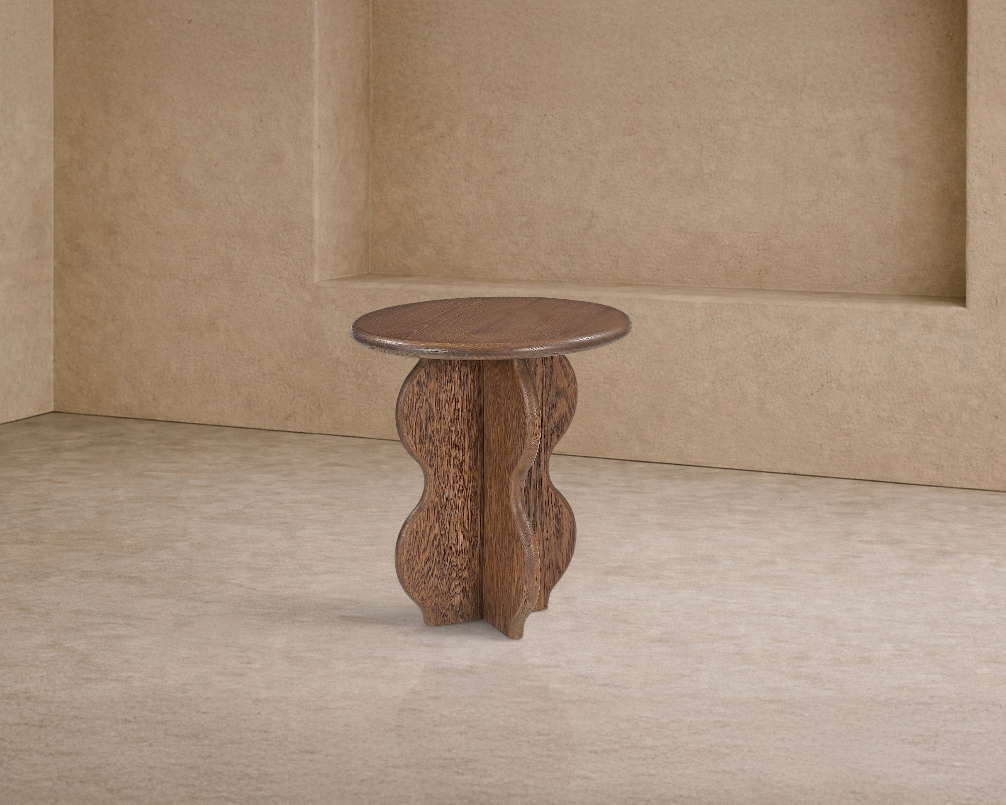 Oltok Side Table - Brushed Mid Brown Oak