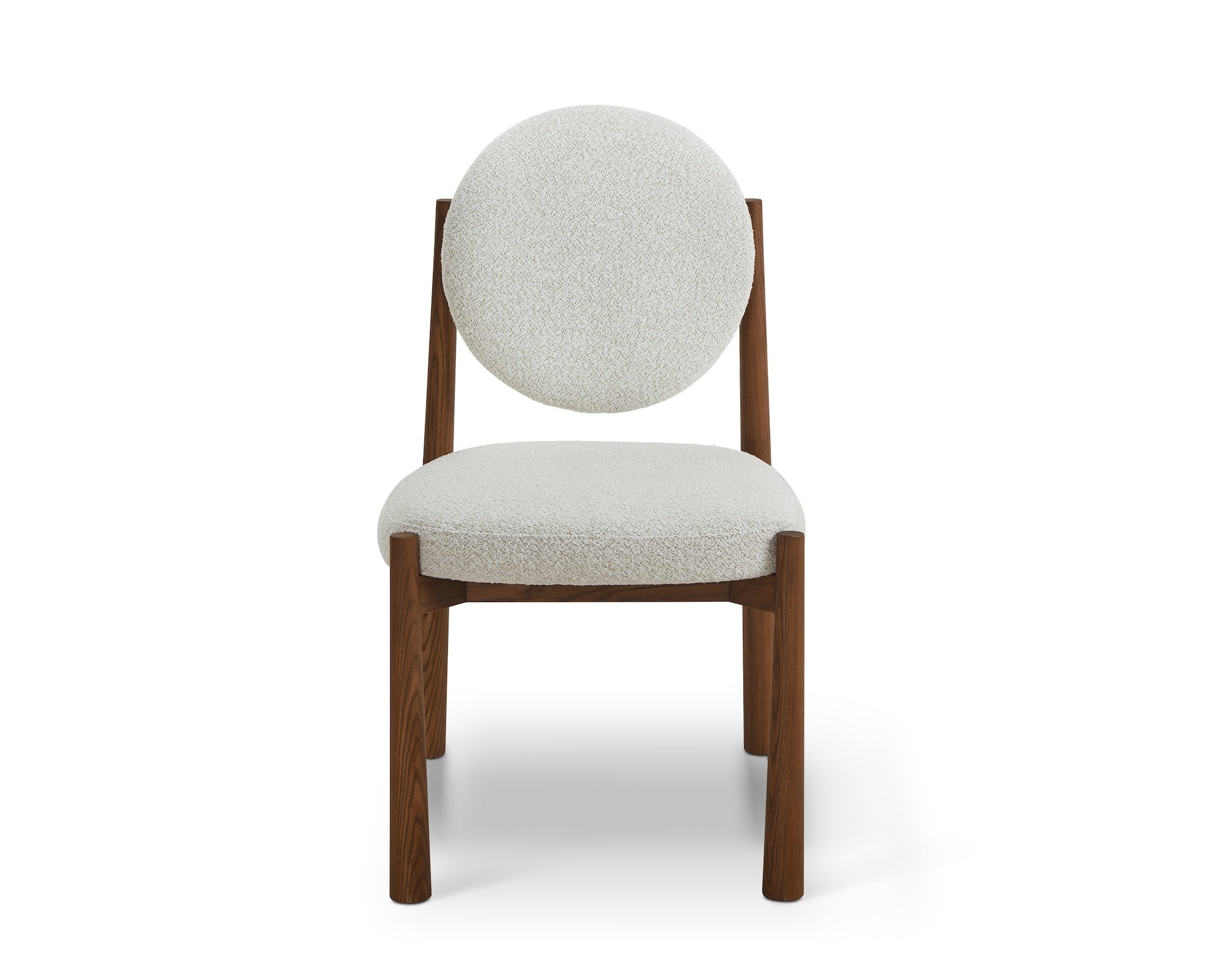 Set of 2 Latina Dining Chairs - Capella Ivory & Middle Brown