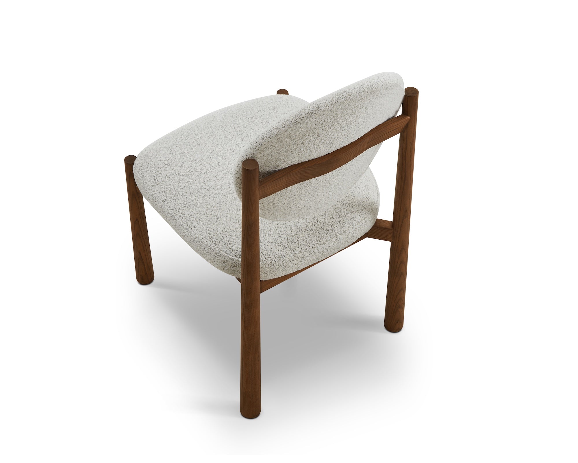 Set of 2 Latina Dining Chairs - Capella Ivory & Middle Brown