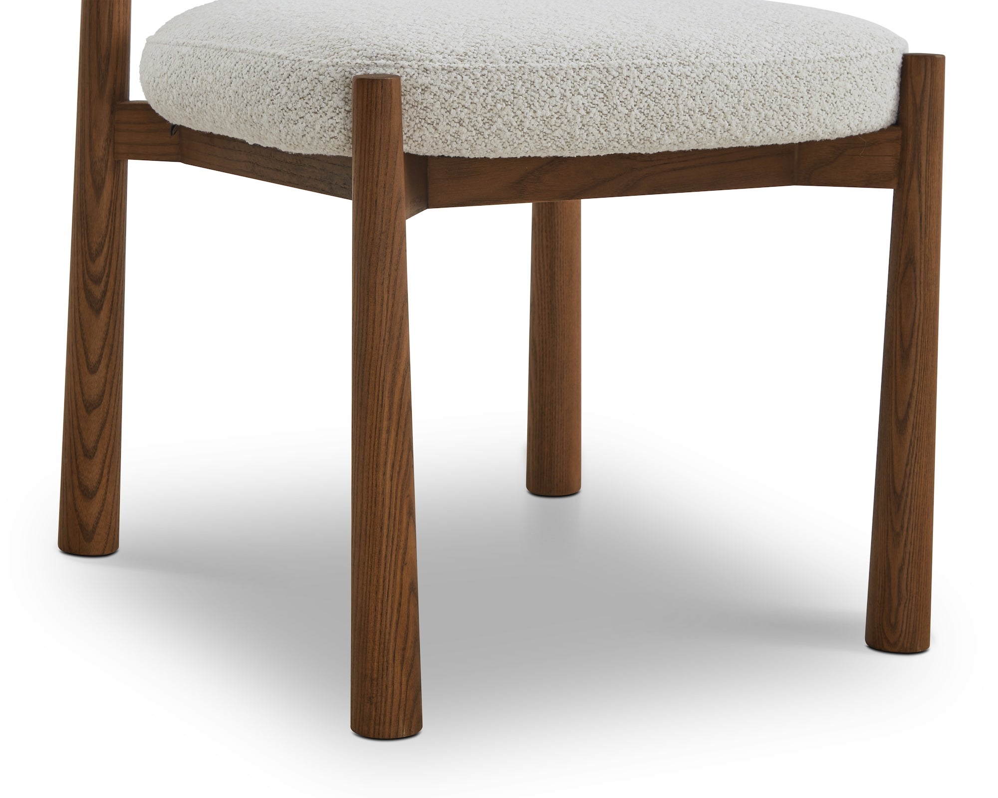 Set of 2 Latina Dining Chairs - Capella Ivory & Middle Brown