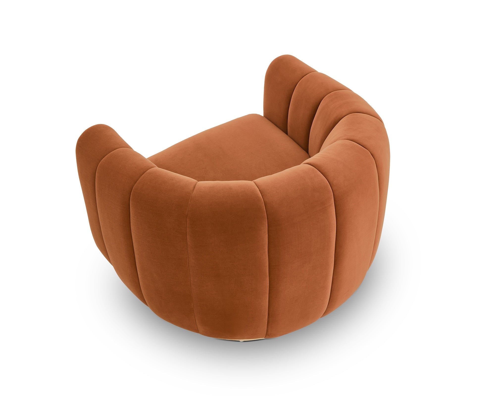 Arles Armchair - Melbourne Clay Velvet & Natural Wood