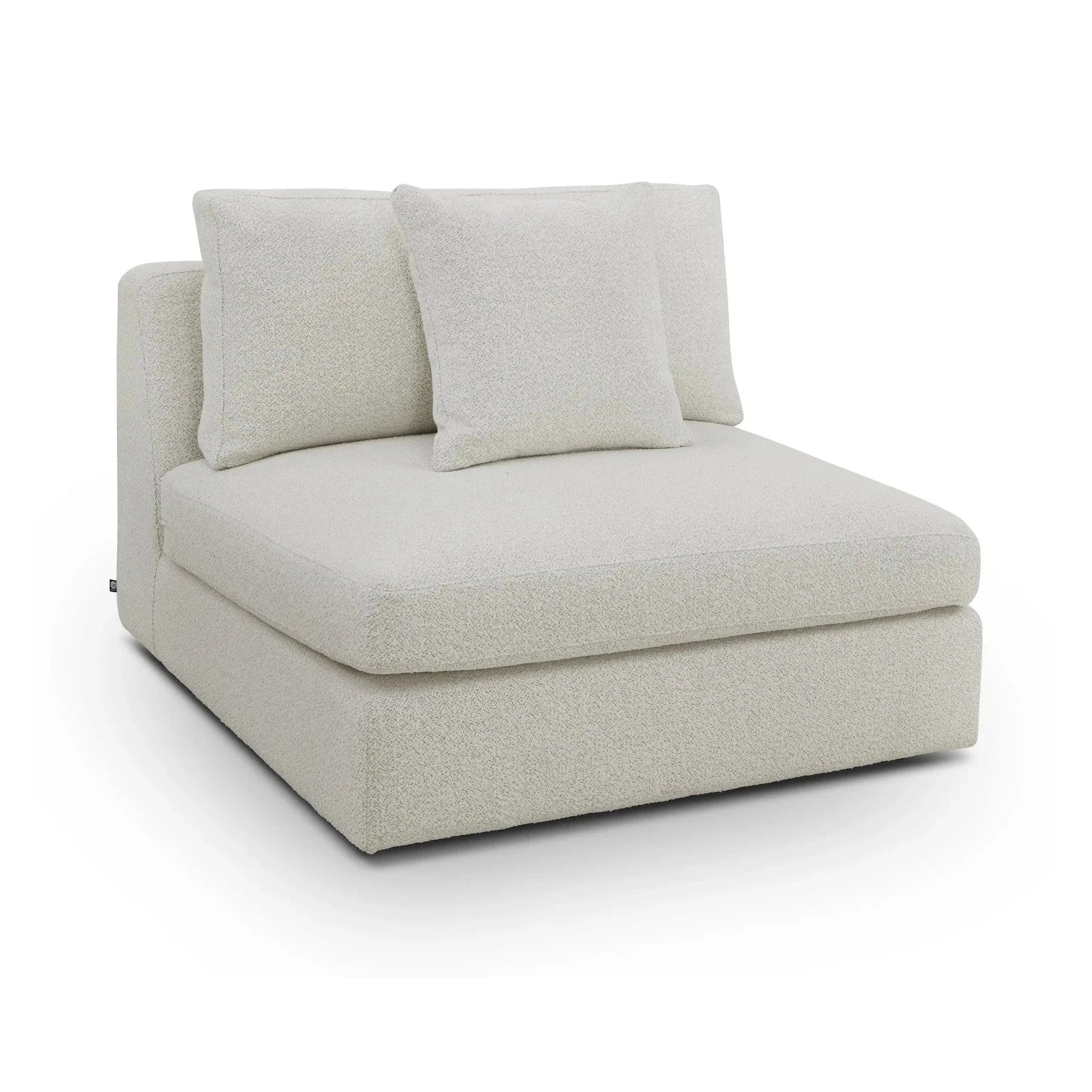 Nuova Capella Ivory Chenille Modular Sofa Middle