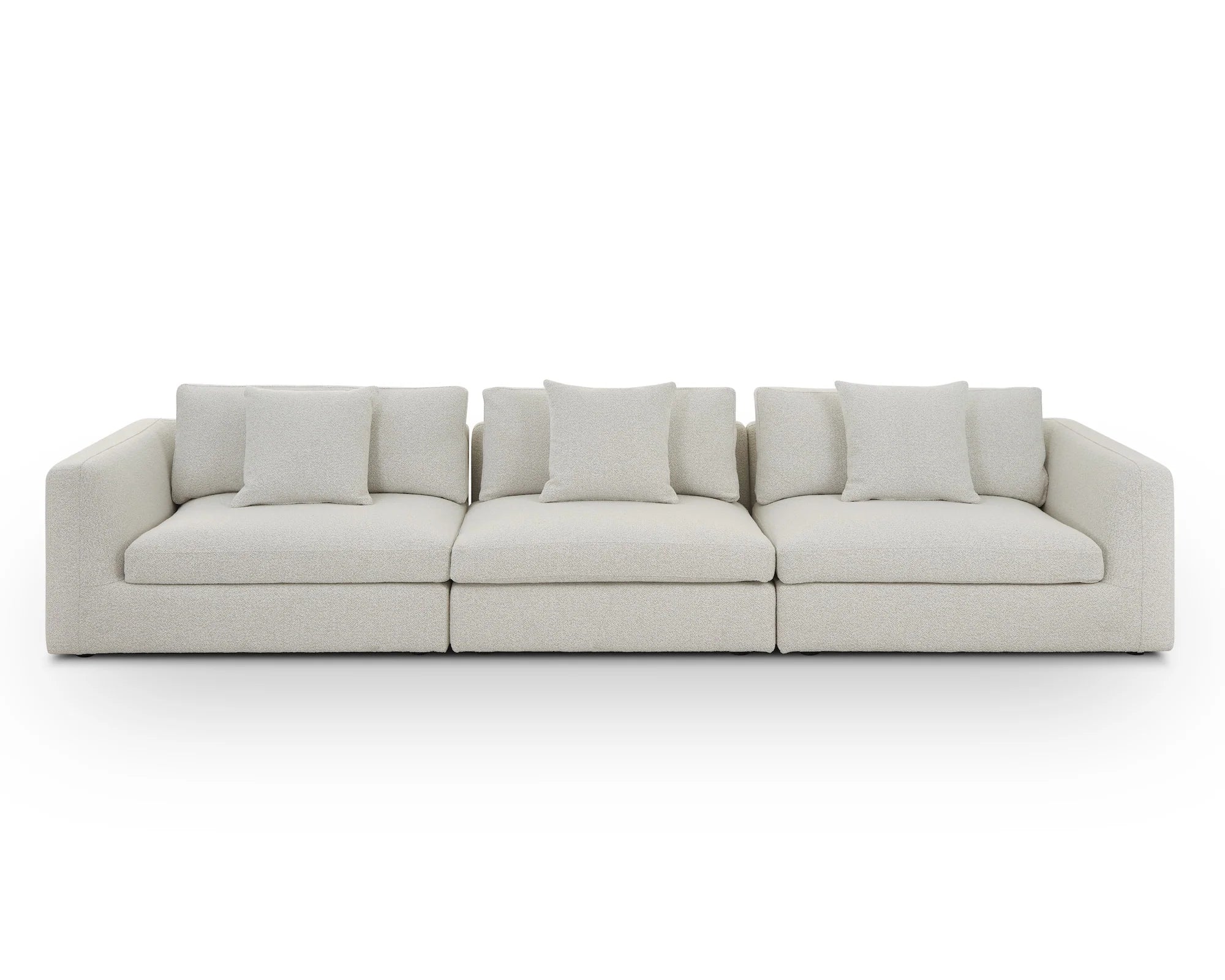 Nuova Capella Ivory Chenille Modular Sofa Middle